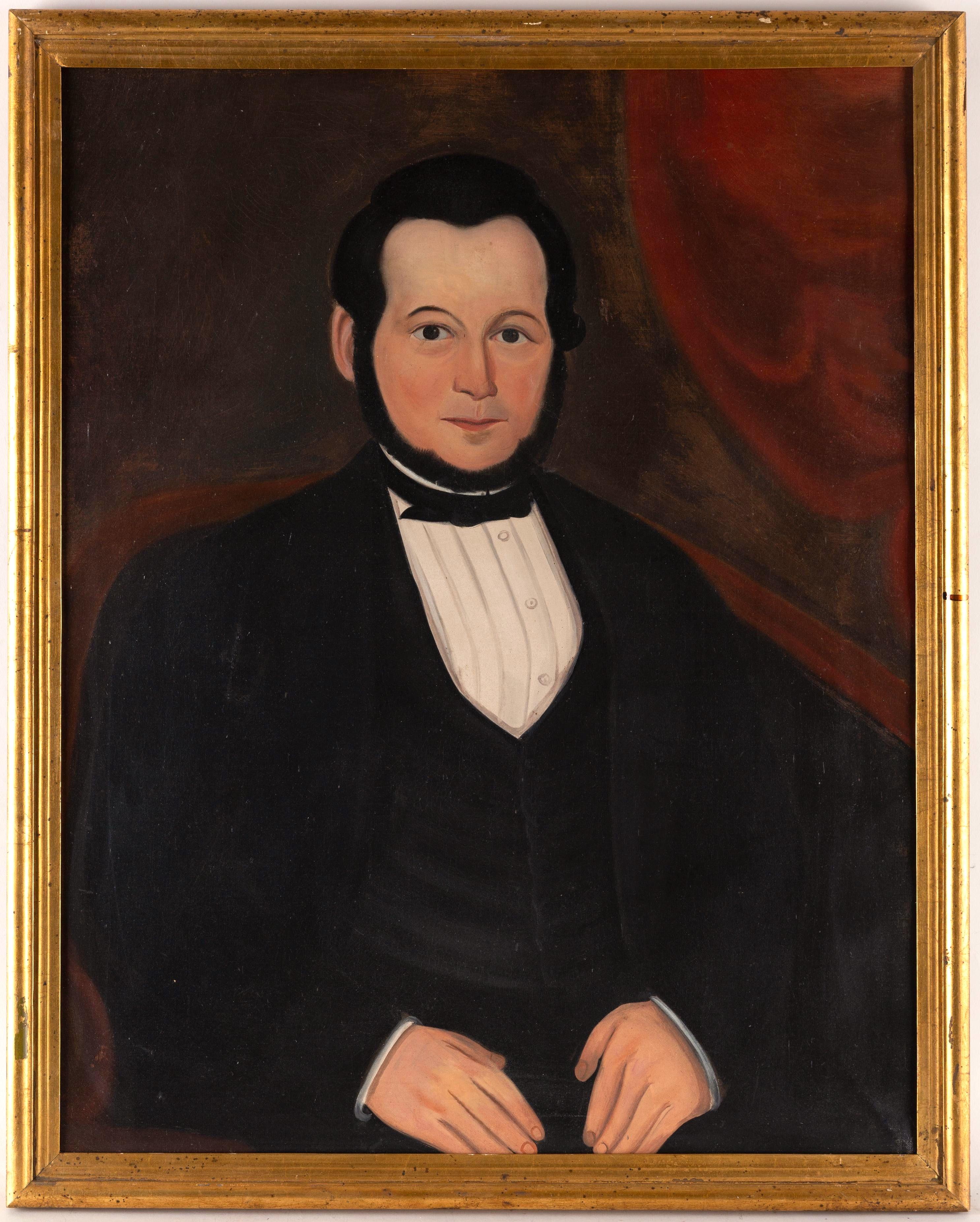 William Matthew Prior Figurative Painting - Portrait of an American Gentleman Prior-Hamblin School