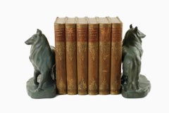 William McDonald for Rookwood Pottery Collie Dog Bookends, circa 1926