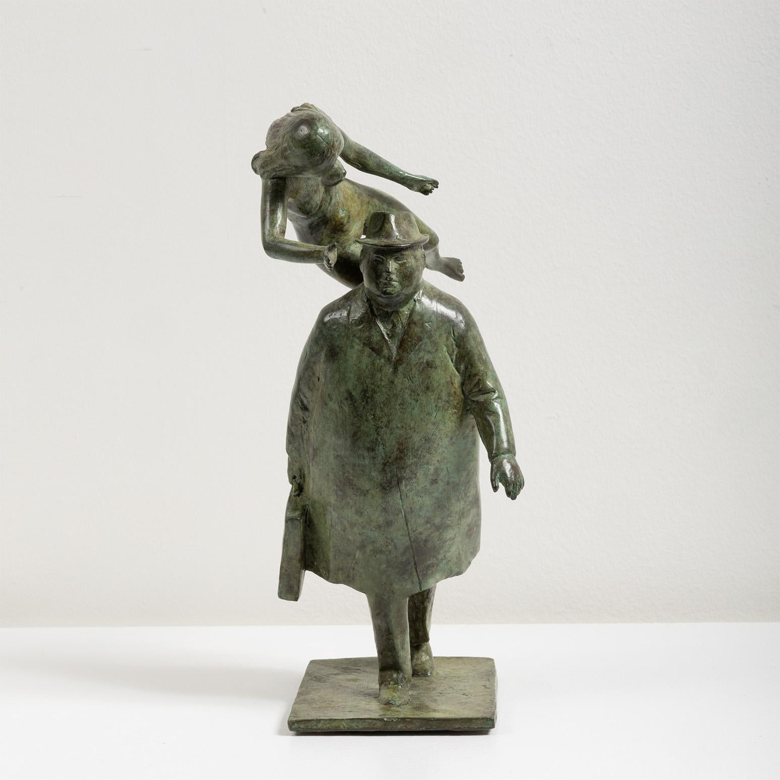 L'uomo con la musa - Sculpture di William McElcheran