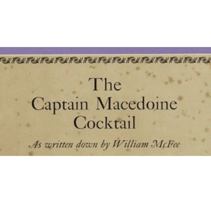 The Captain Macedoine Cocktail - Print by William McFee