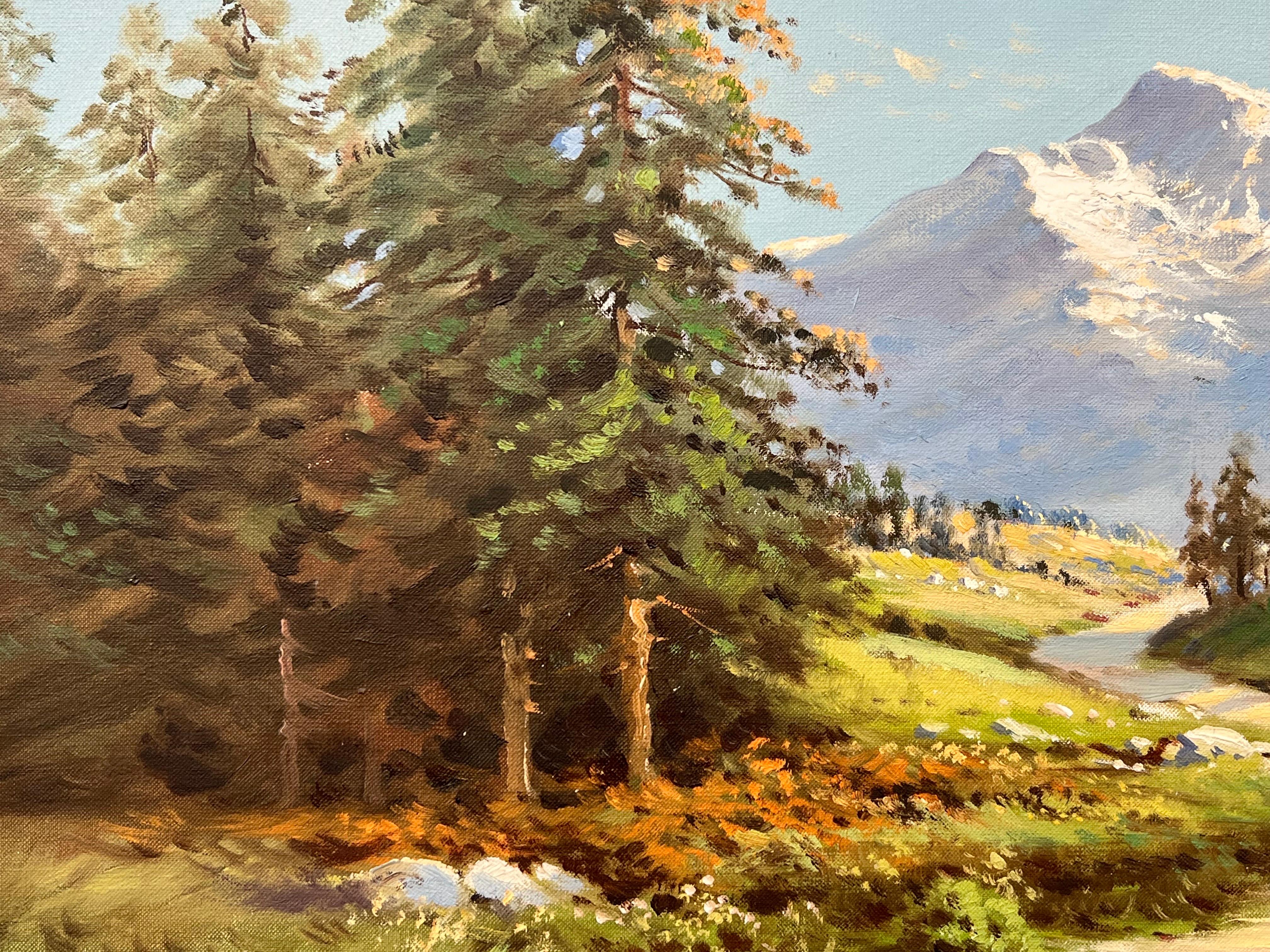 Ben Nevis from Glen Nevis Scottish Highlands Realist Landscape Oil Painting 9