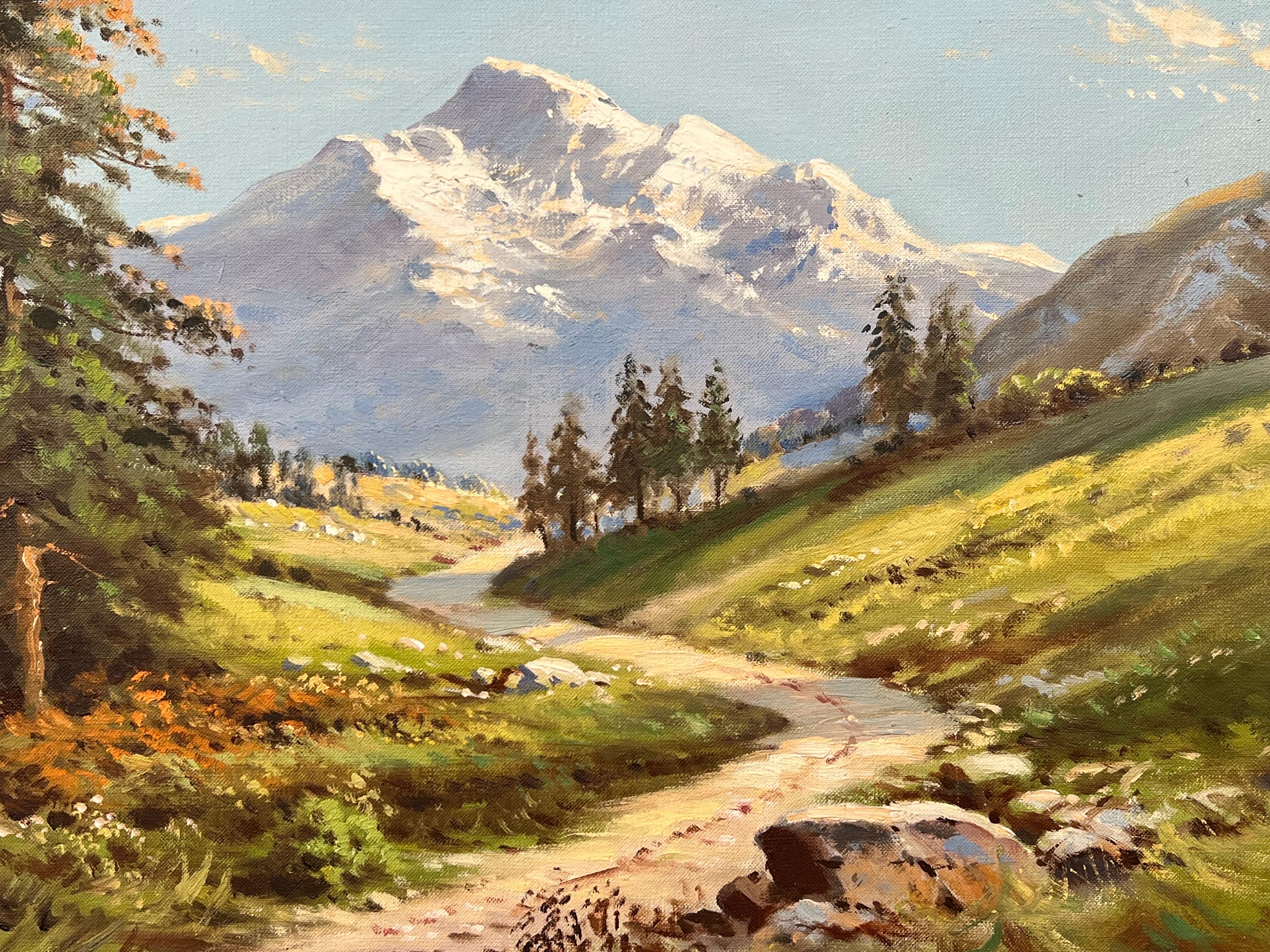 Ben Nevis from Glen Nevis Scottish Highlands Realist Landscape Oil Painting 11