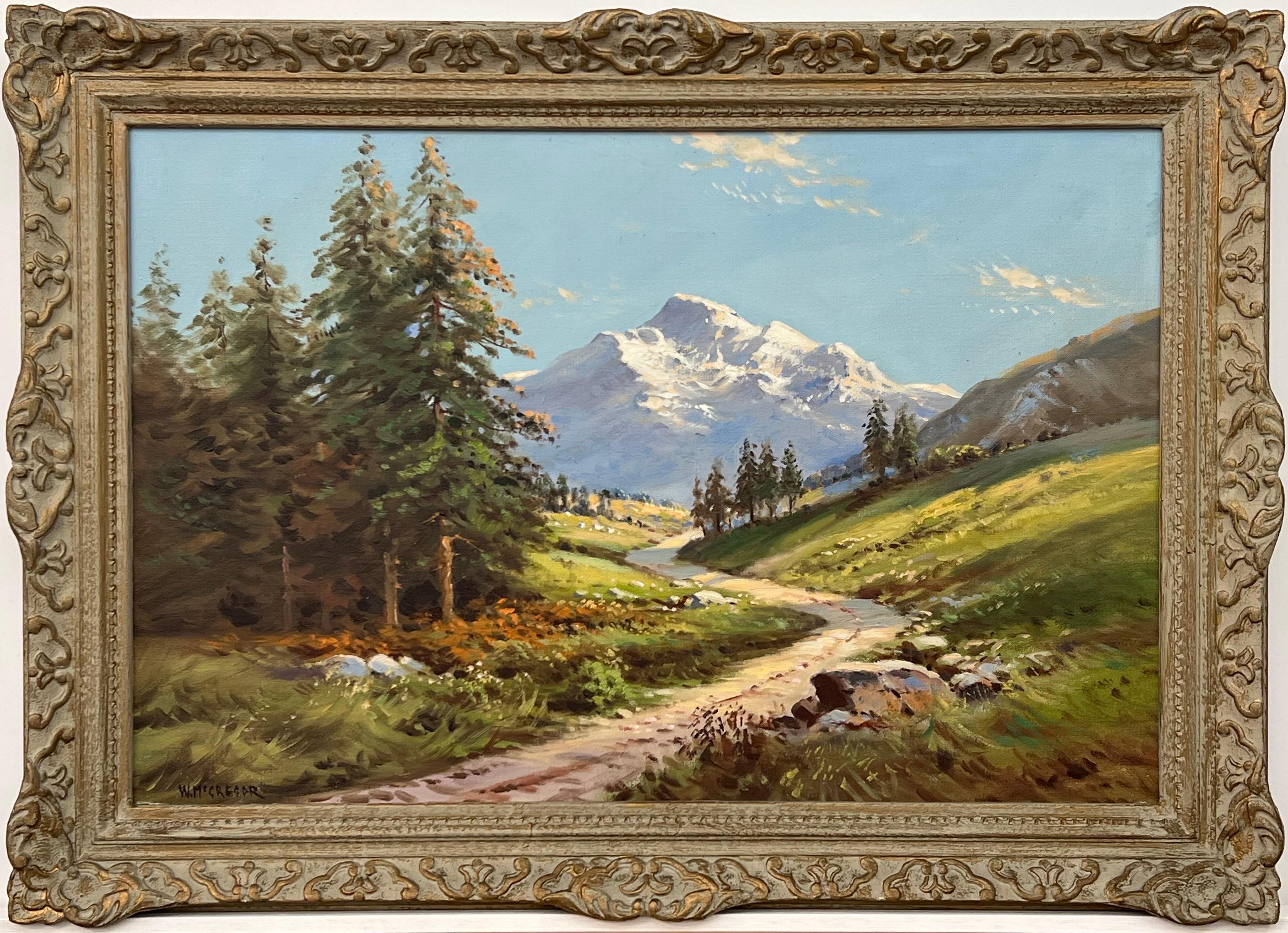 William McGregor Landscape Painting - Ben Nevis from Glen Nevis Scottish Highlands Realist Landscape Oil Painting