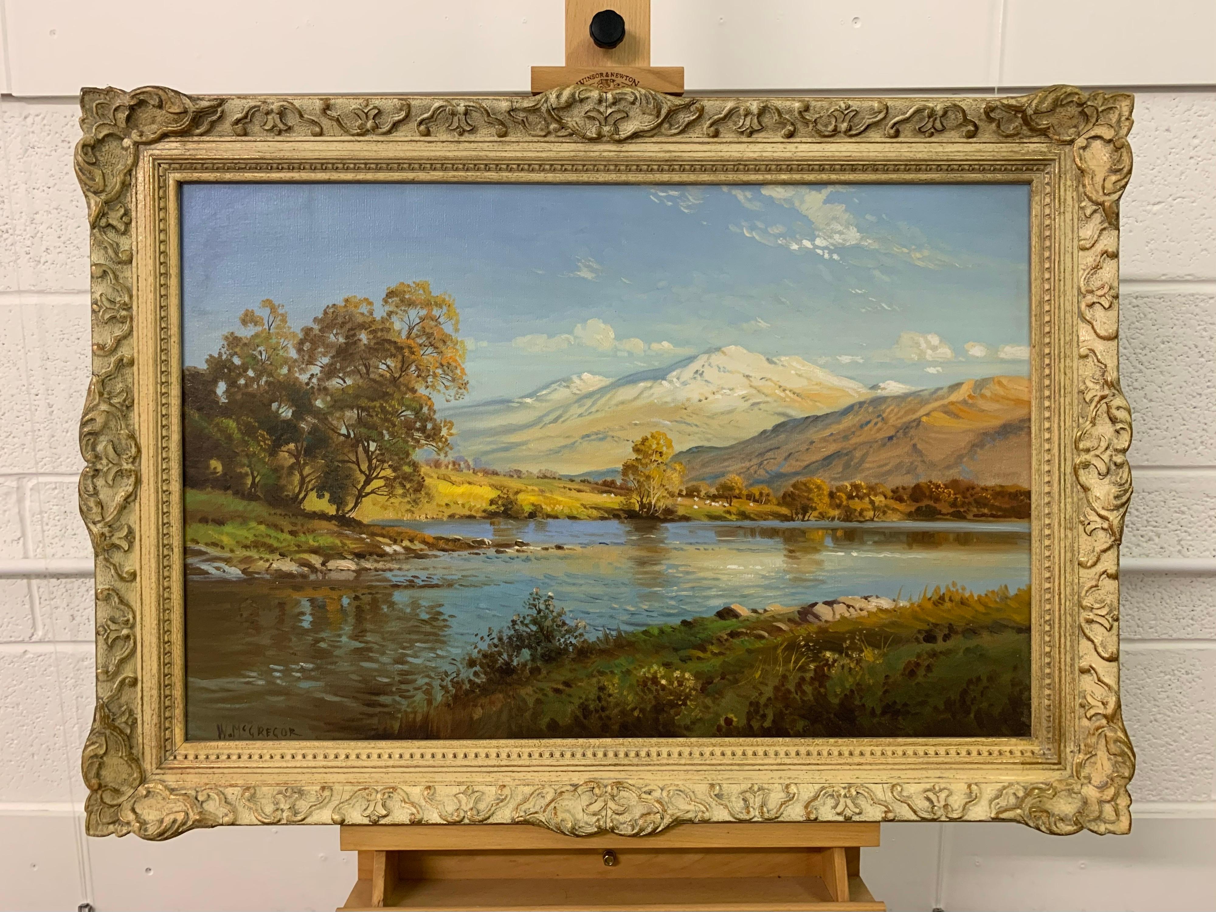 Evening Glow at Loch Torridon West Coast of Scotland Autumnal Landscape Painting 9