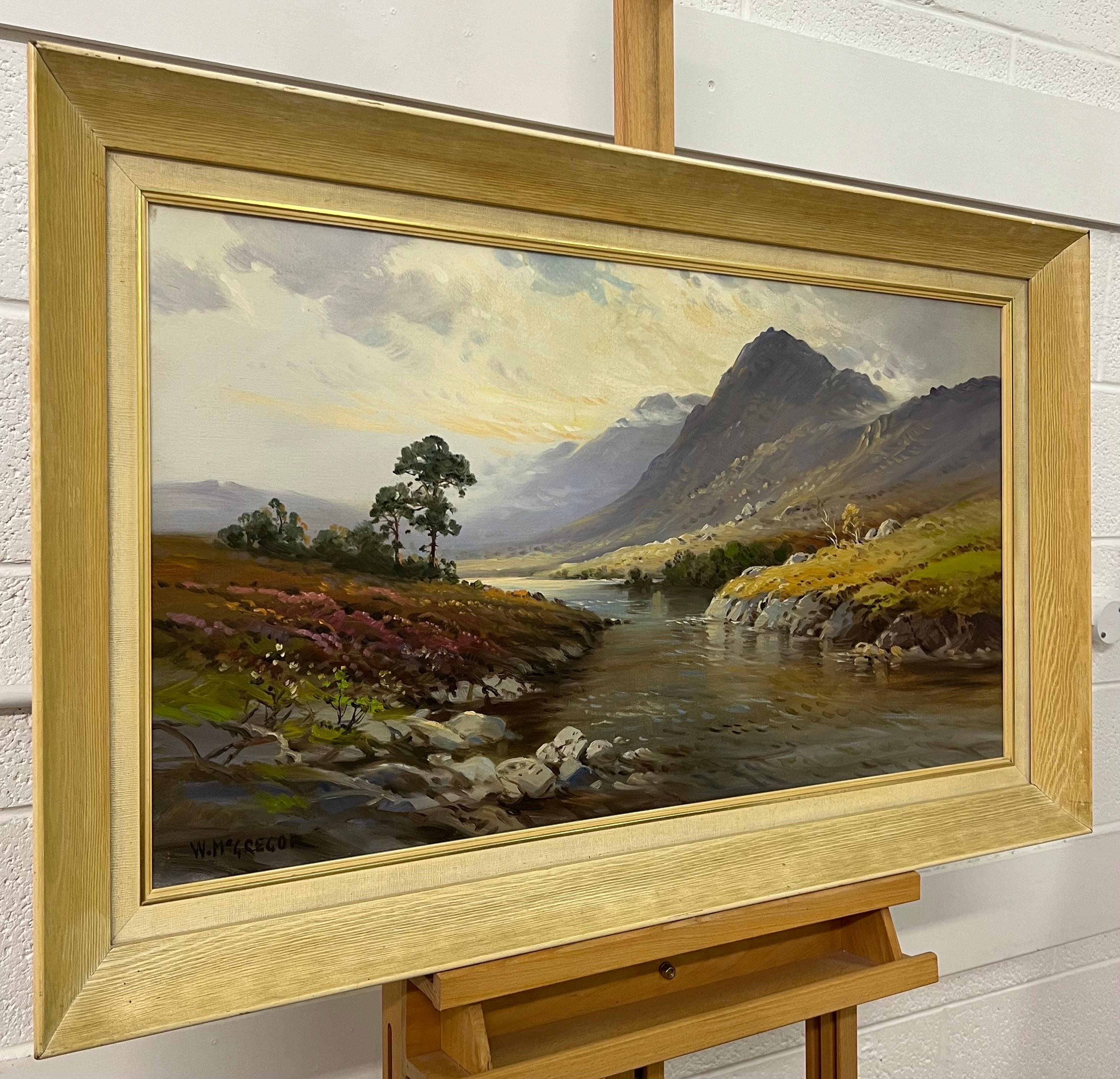 Realistisches Landschaftsgemälde, Loch Eilt in the Scottish Highlands, Ölgemälde (Realismus), Painting, von William McGregor