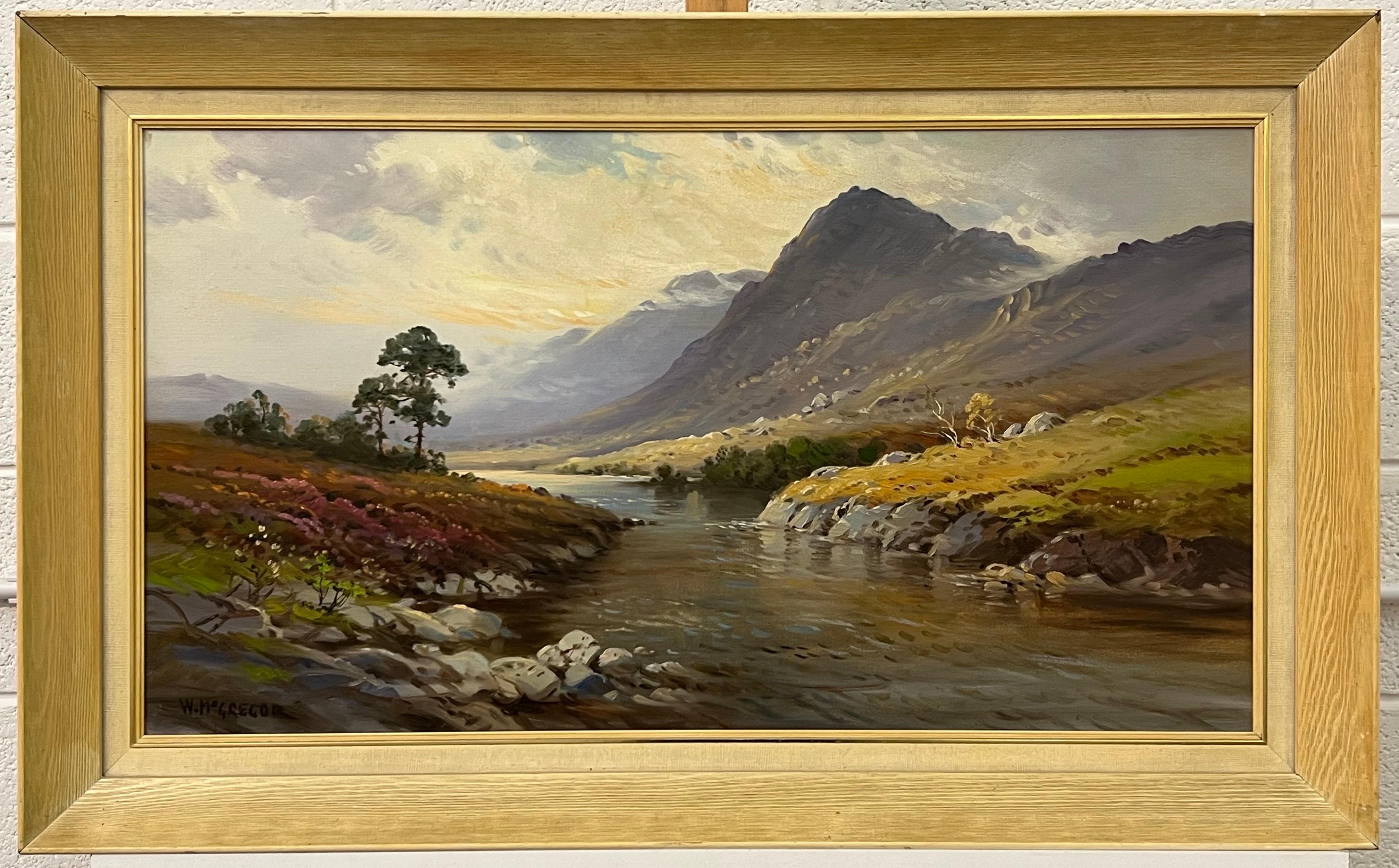 Realistisches Landschaftsgemälde, Loch Eilt in the Scottish Highlands, Ölgemälde im Angebot 3
