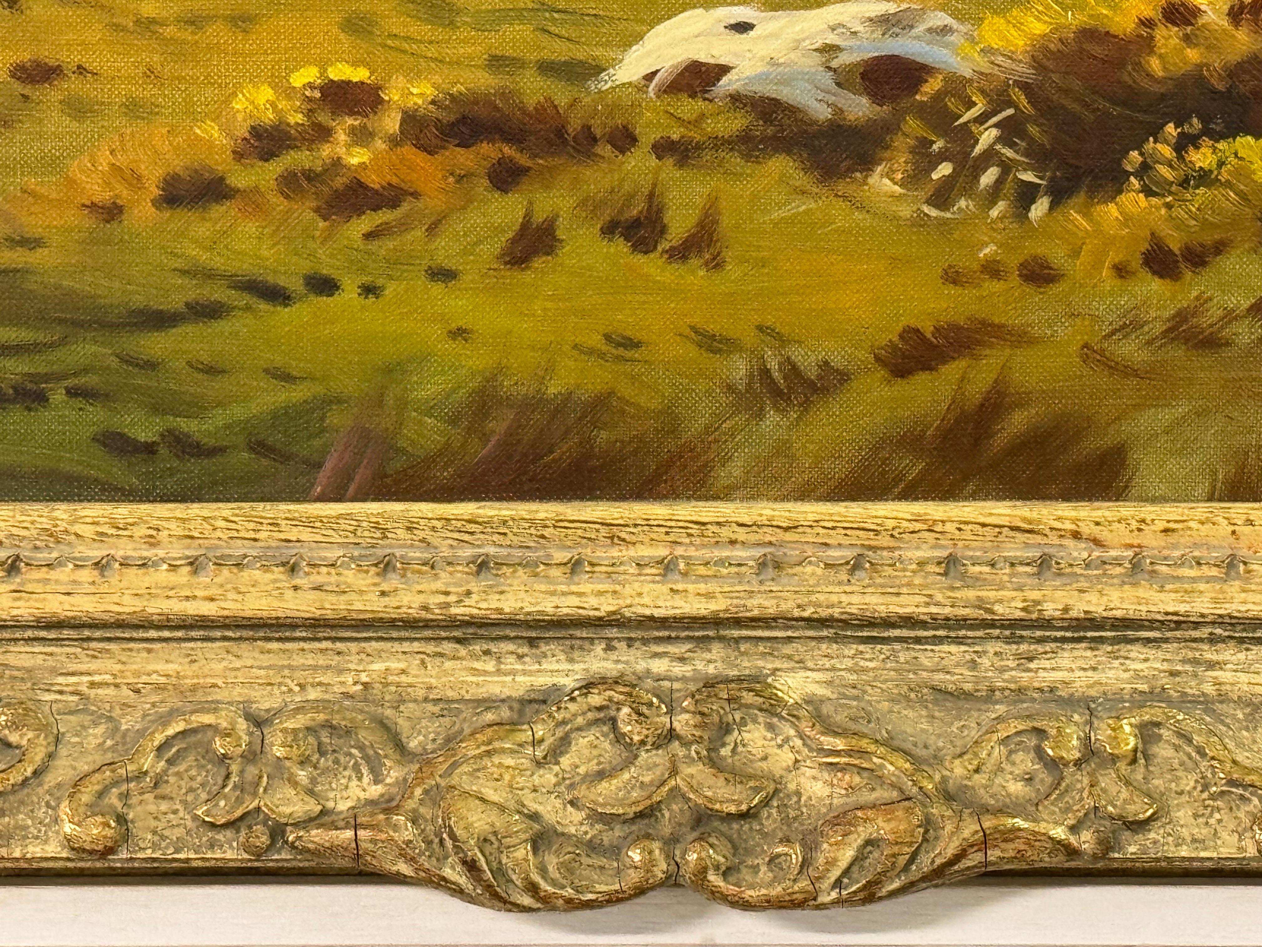 Peinture à l'huile réaliste du Loch Katrine dans les Highlands écossais en vente 8