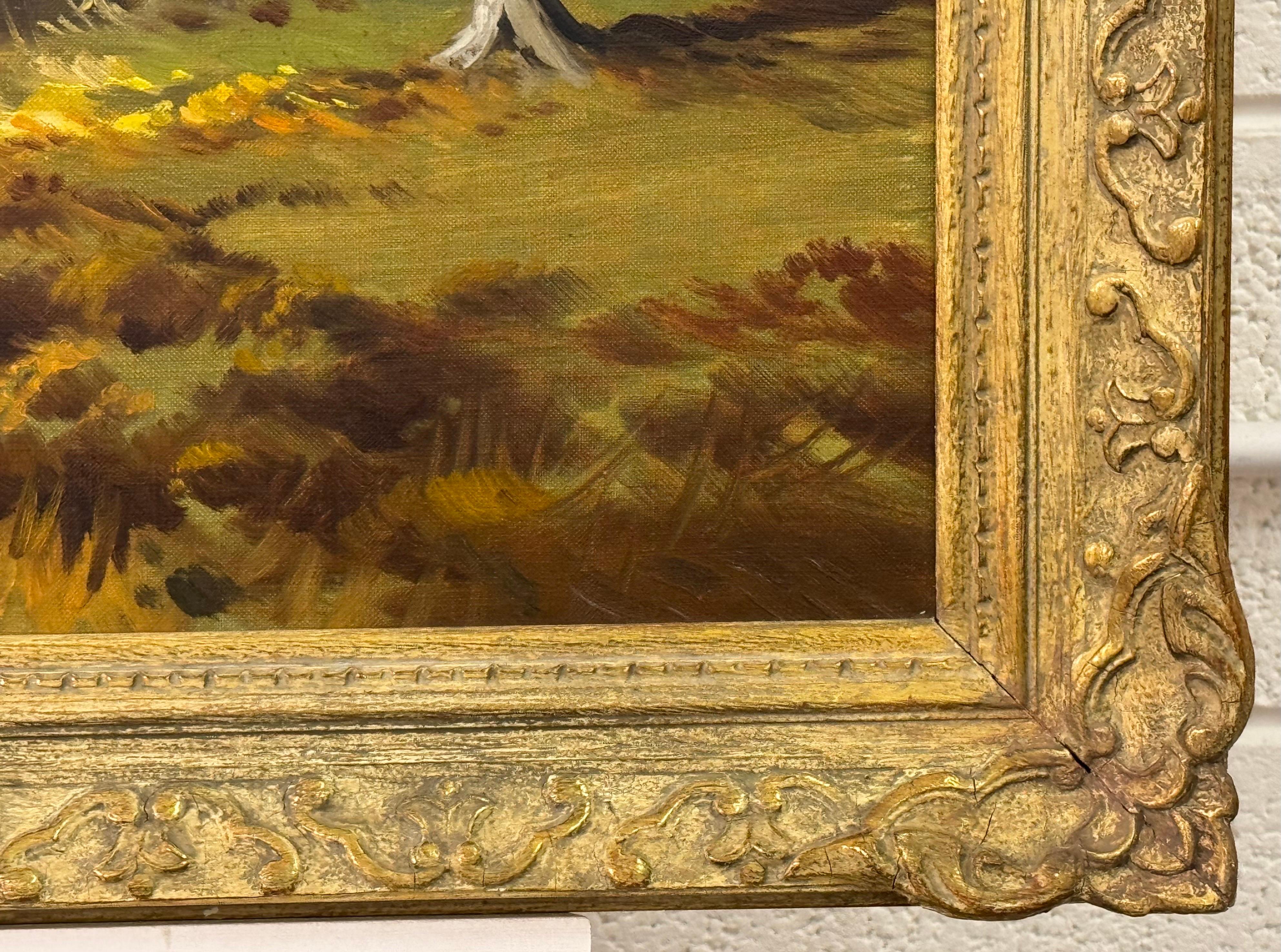 Peinture à l'huile réaliste du Loch Katrine dans les Highlands écossais en vente 2