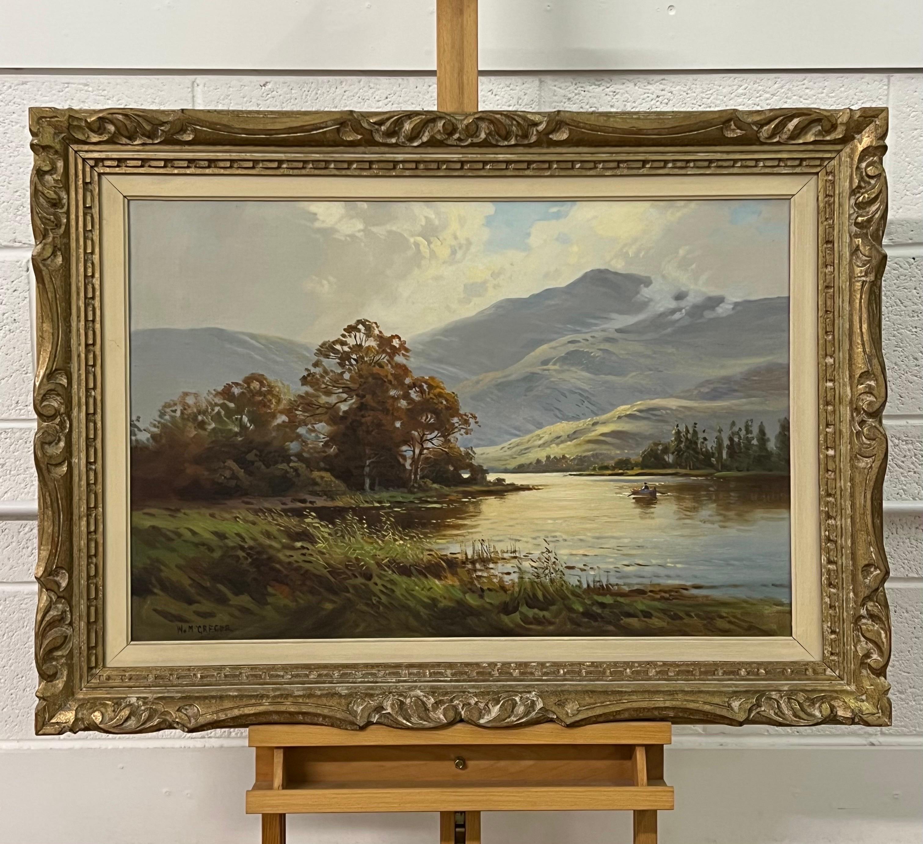 Loch Long in Argyll, dans les Highlands écossais, peinture à l'huile réaliste de paysage - Réalisme Painting par William McGregor