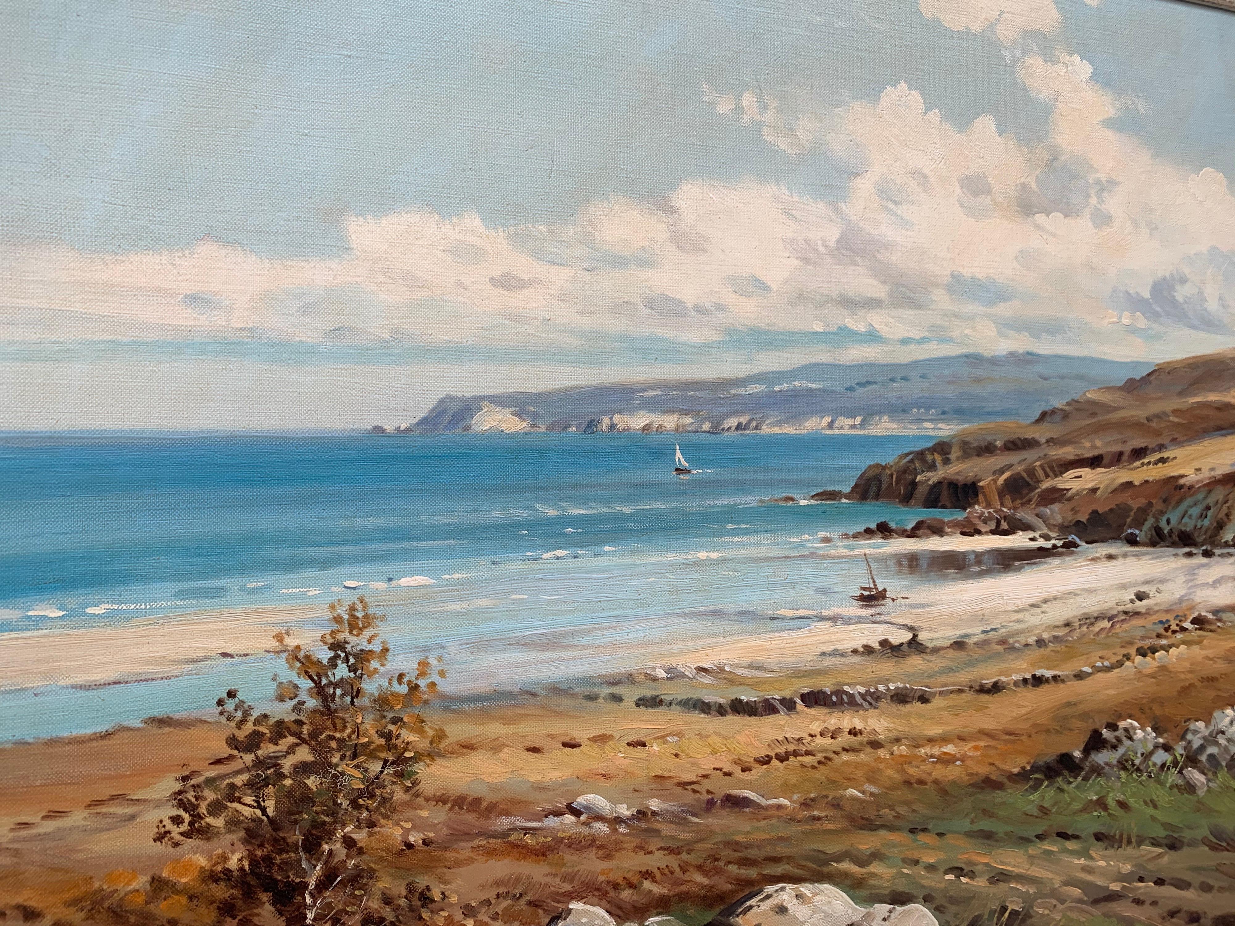 Original Oil Painting of North Coast Scotland Sea Landscape by British Artist 1