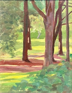 Escena de bosque ralo
