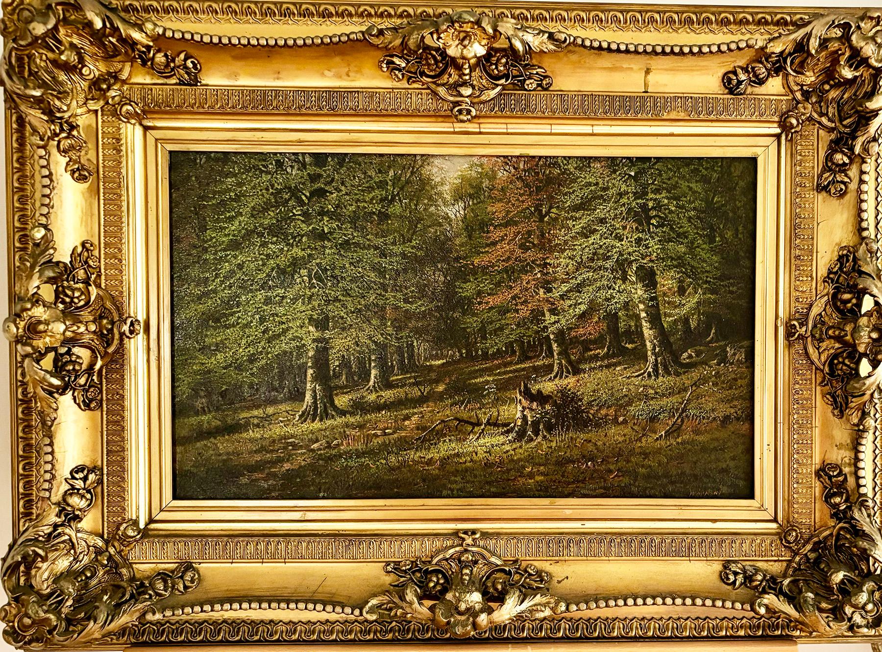 Buchenholz Sommer – Painting von William McKendree Snyder