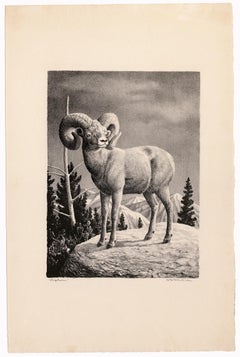 'Bighorn' — Mid-Century American Regionalism