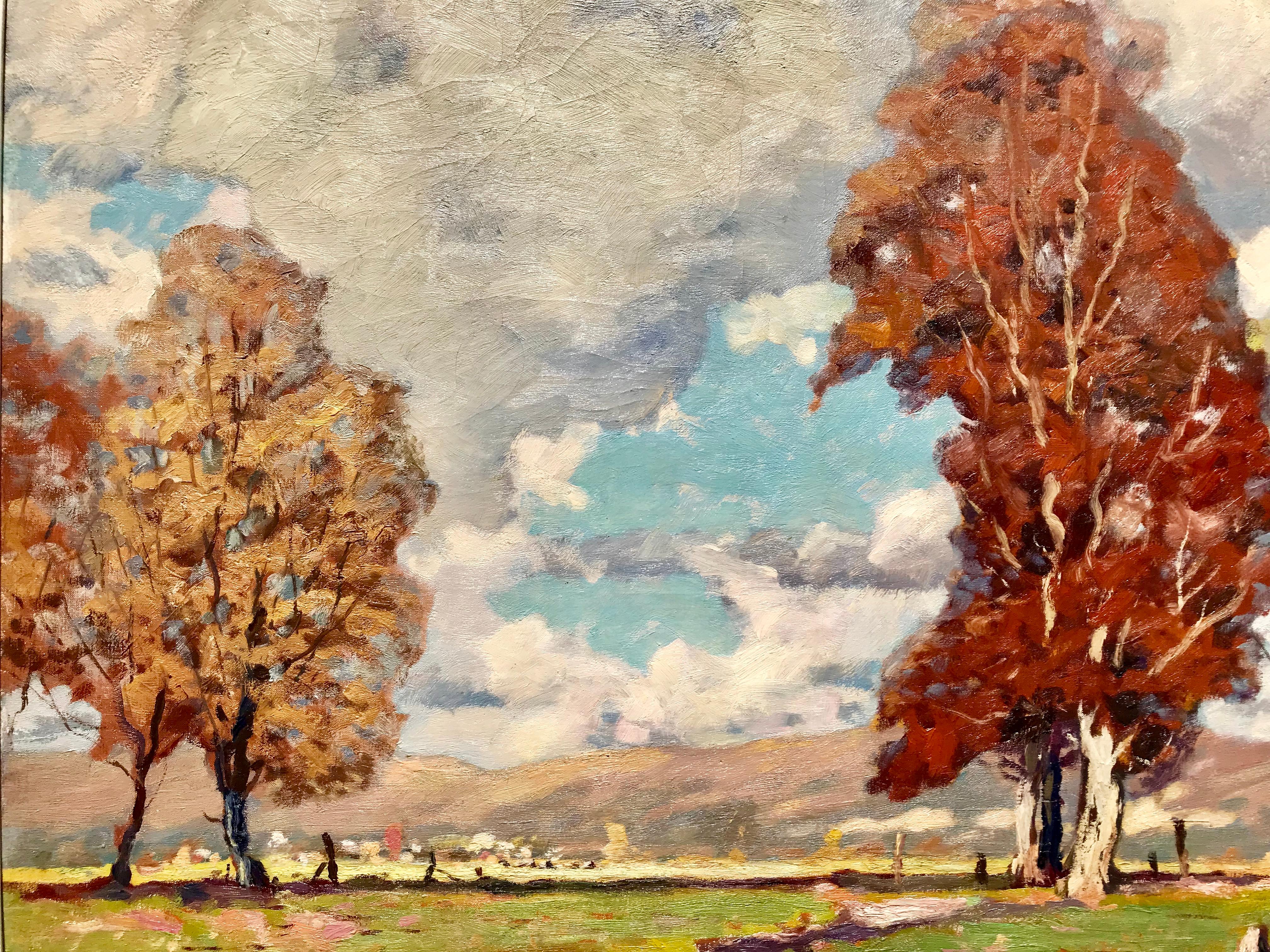 « Panoramic Pennsylvanie » - Post-impressionnisme Painting par William McNair
