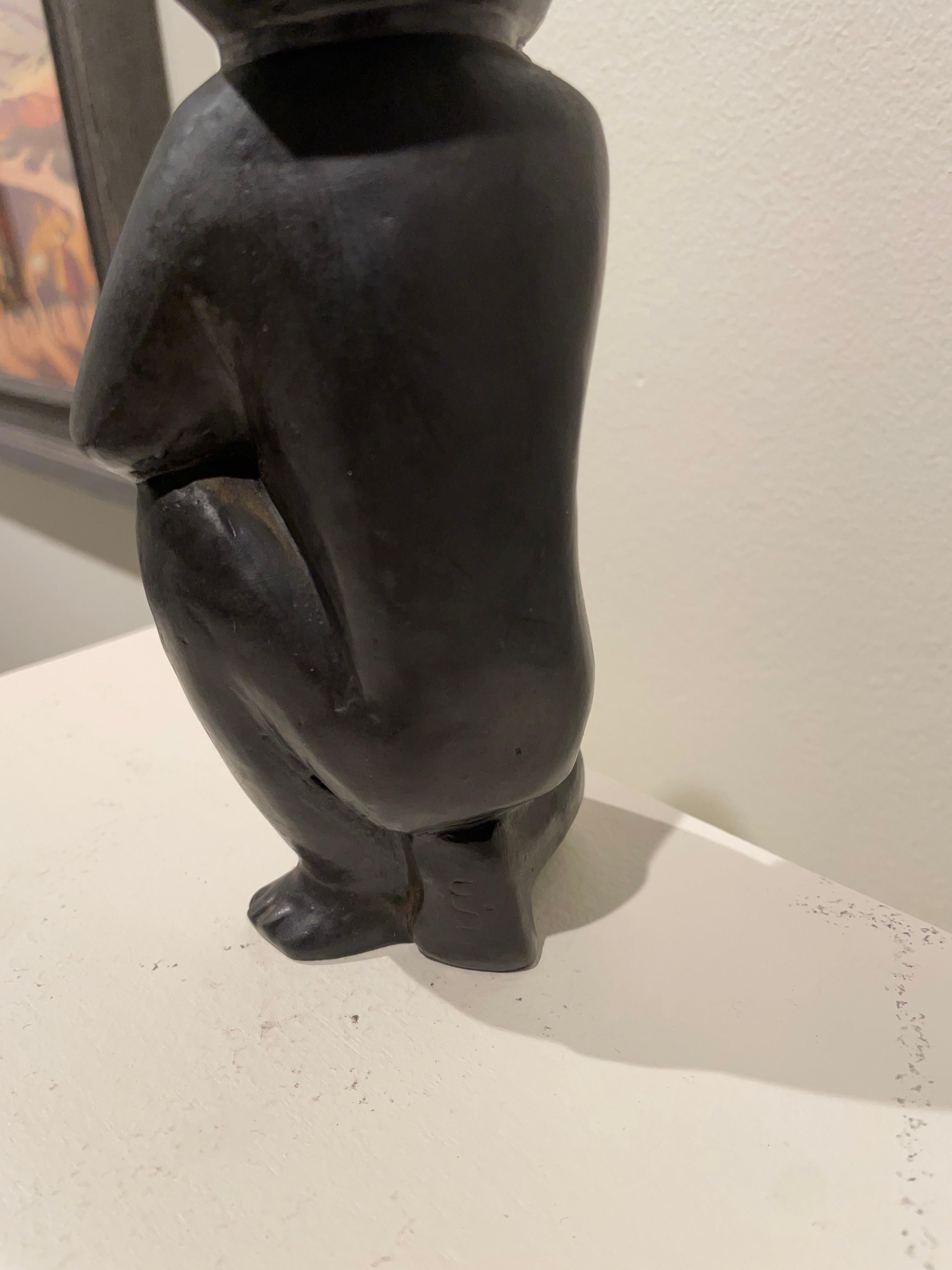 Rumination, Small Bronze Thinker, 20th Century Cleveland School Artist For Sale 7