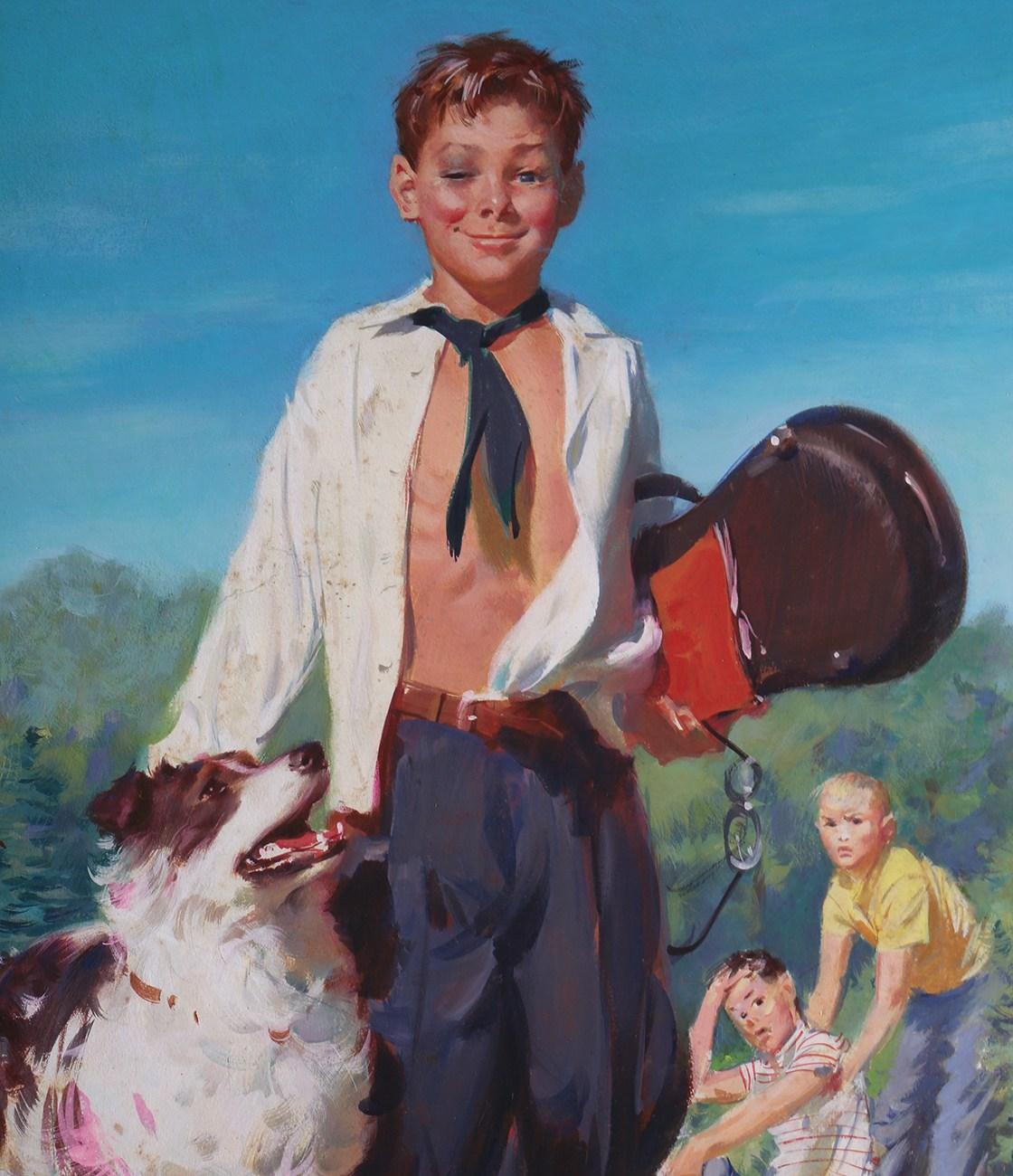 Lesson appris à apprendre - Réalisme américain Painting par William (Bill) Medcalf