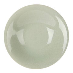 William Mehornay Studio Pottery Porcelain Celadon Stem Dish, 1974-1975