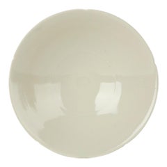 William Mehornay Studio Pottery Porcelain White Chatter Bowl, 1986