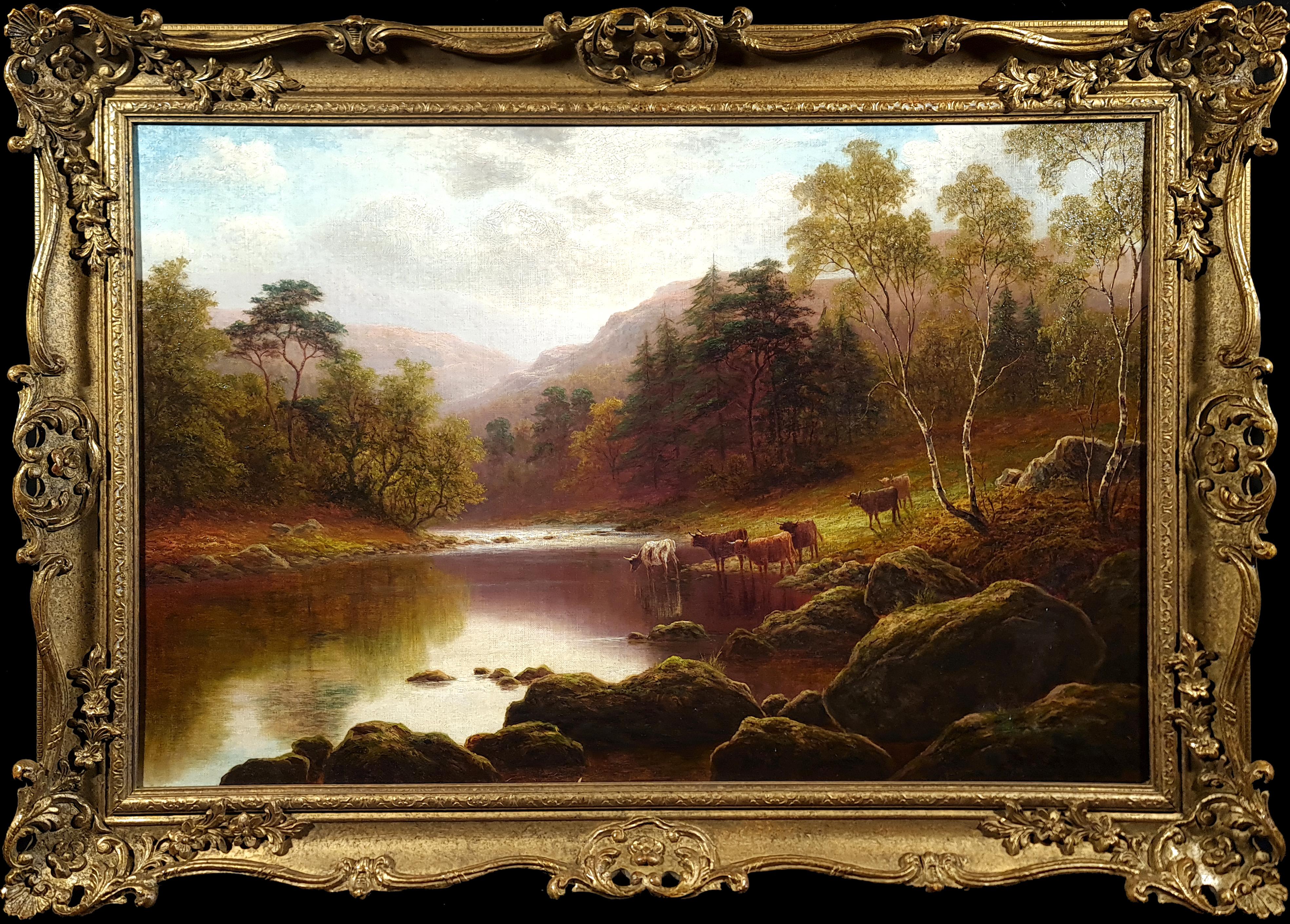 William Mellor Landscape Painting – On The Glaslyn, Nordwales, Nordwales