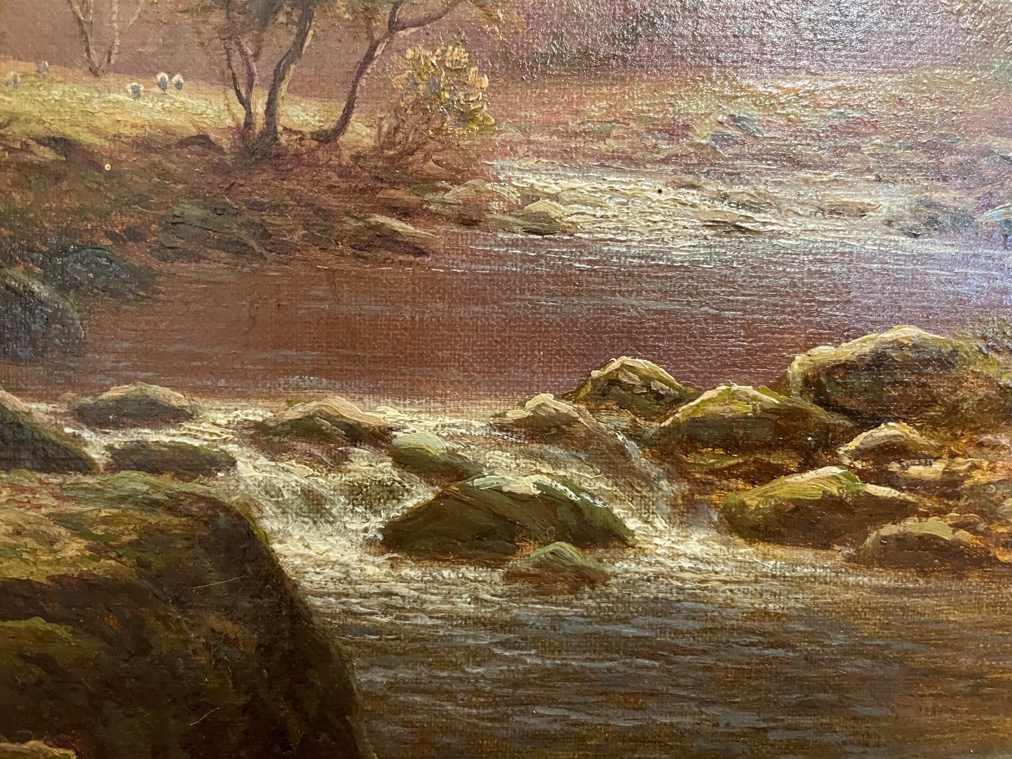 Thornton Ghyll - Naturalistic Painting by William Mellor