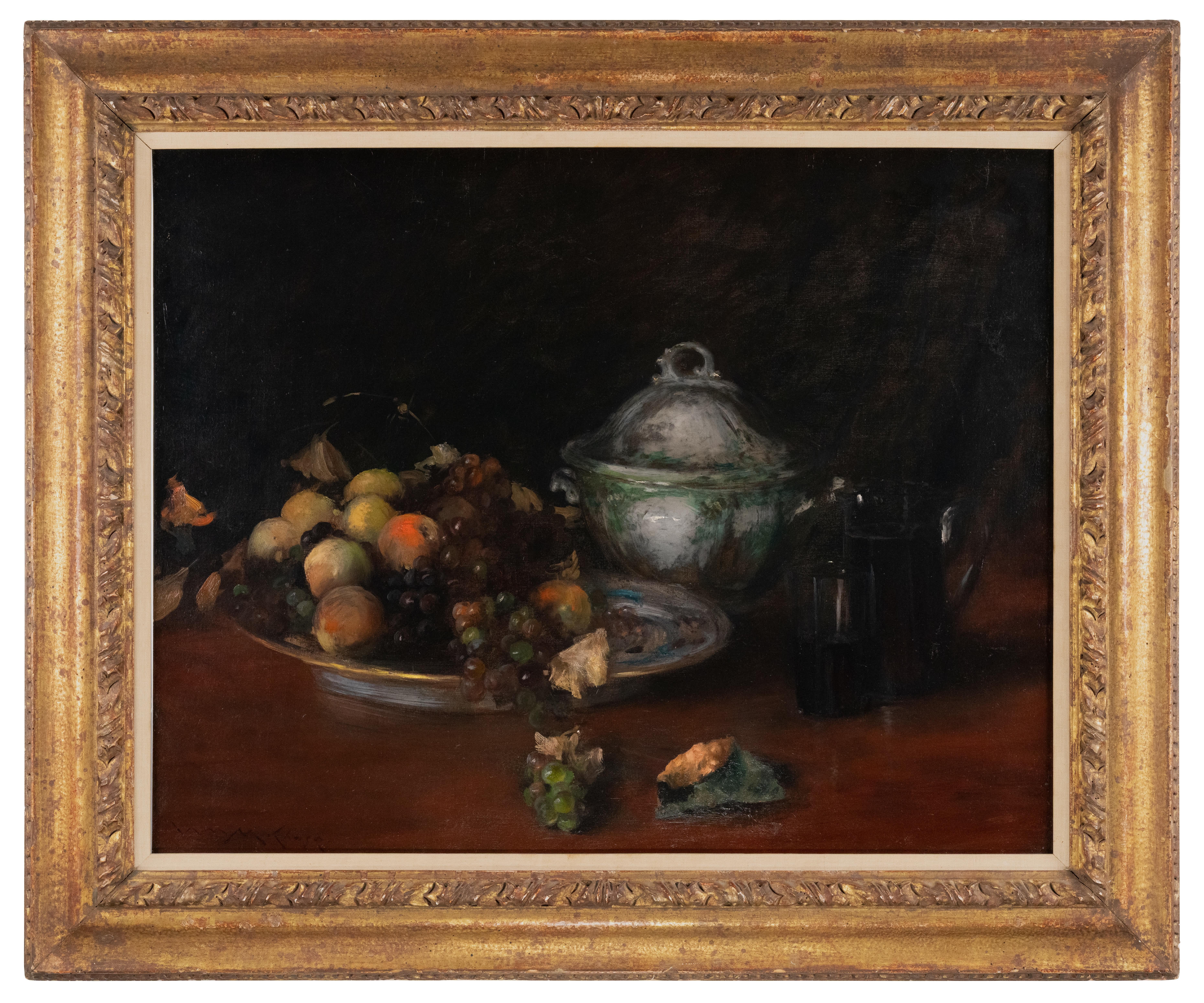 William Merrit Chase Still-Life Painting – Porzellan- und Porzellanwaren