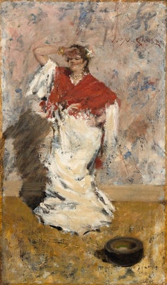 Ragazza che balla - Quadro impressionista a olio su tela, 1881-1882