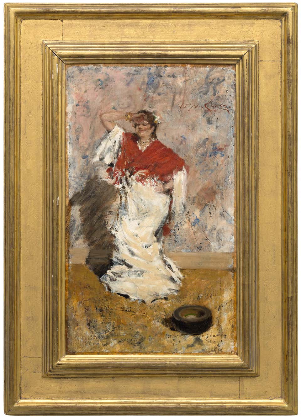 Dancing Girl - Impressionist Oil on Canvas Painting, 1881-1882