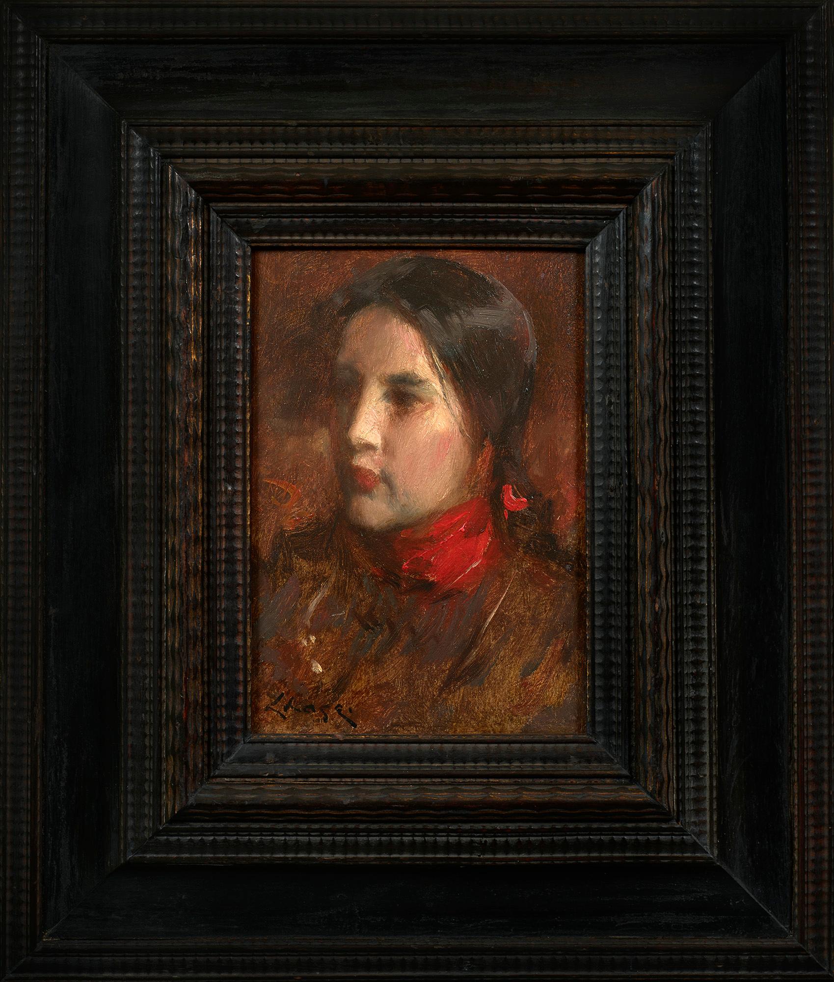 Portrait of Alice Gerson - Painting by William Merritt Chase