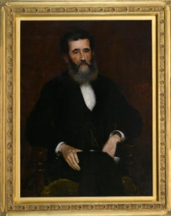 "Portrait of Louis Prang" William Merritt Chase, Impressionist Portrait