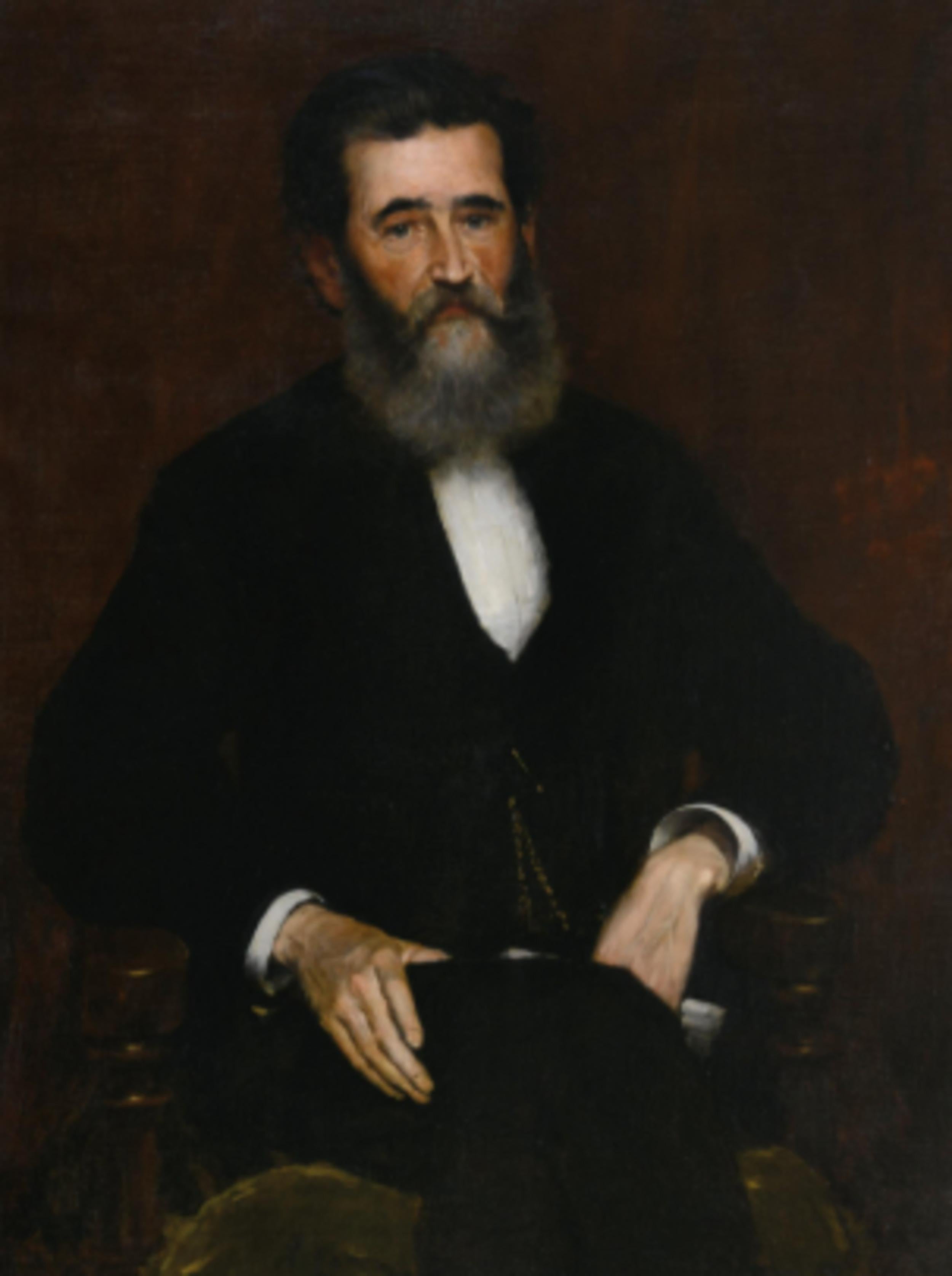 "Ritratto di Louis Prang" William Merritt Chase, ritratto impressionista