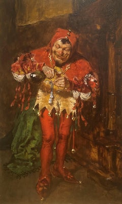 The Jester (Sketch of the Court Jester) William Merritt Chase, Impressionist