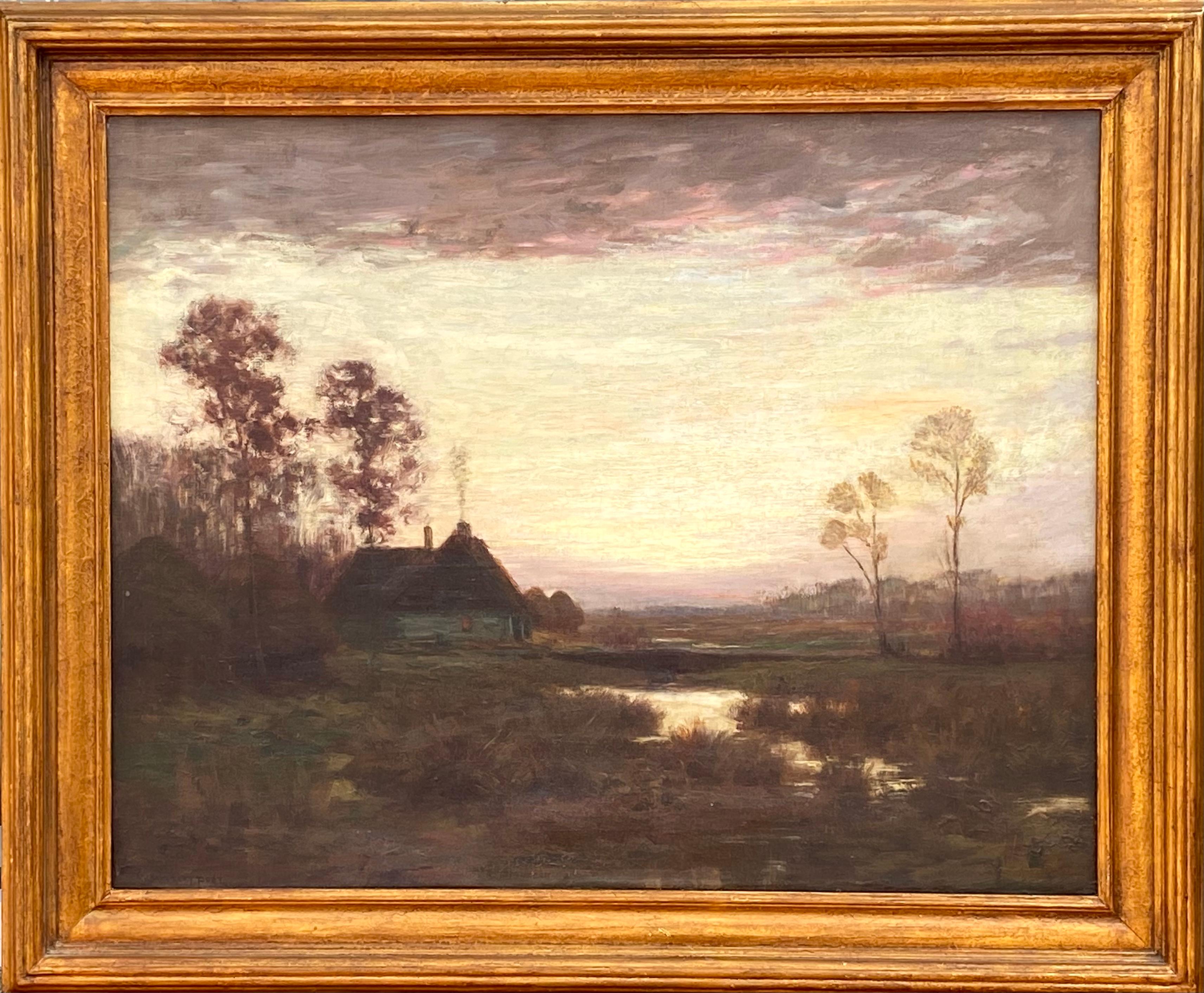 “Country Twilight” - Painting by William Merritt Post