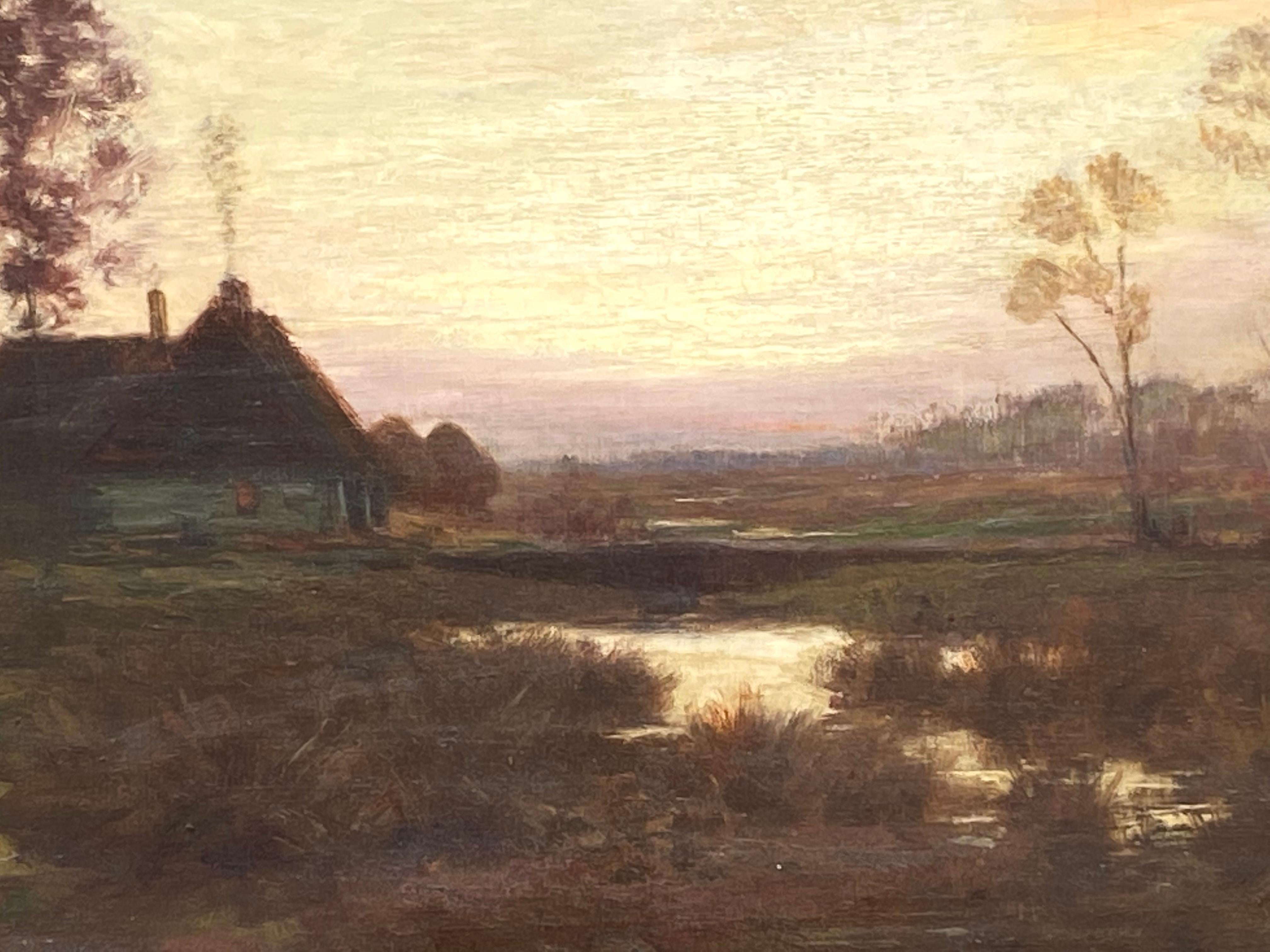 “Country Twilight” - Tonalist Painting by William Merritt Post