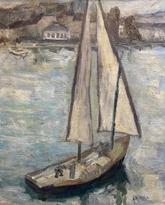 Vintage Leman Lake boat, Geneva 