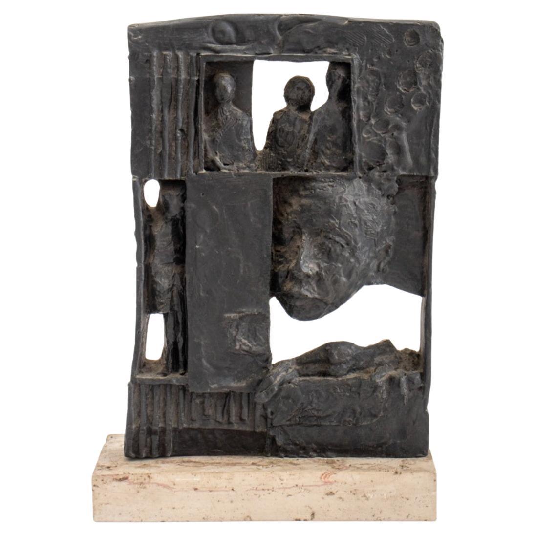 William Meyerowitz Brutalist Patinated Sculpture