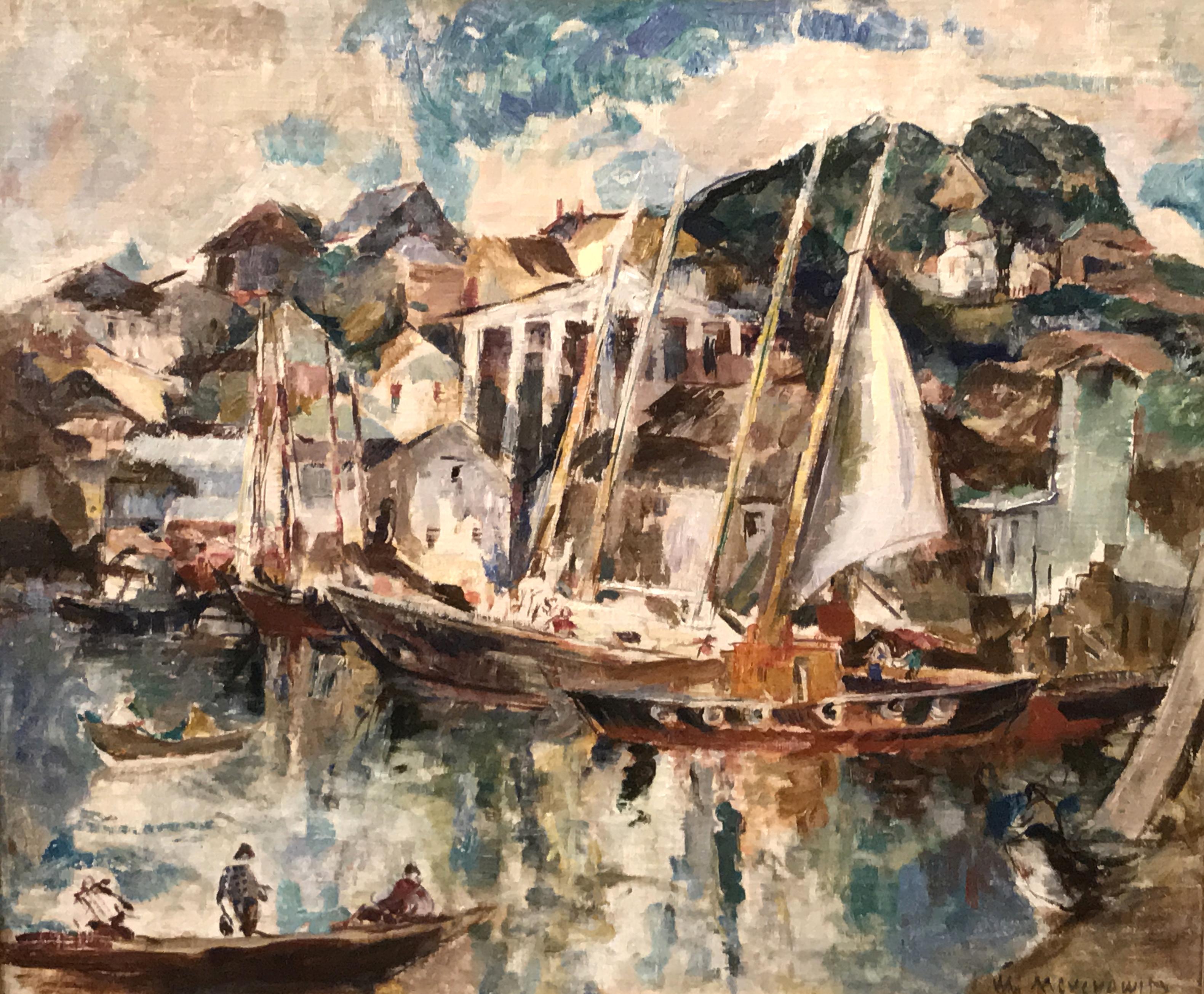 Gloucester - Painting by William Meyerowitz