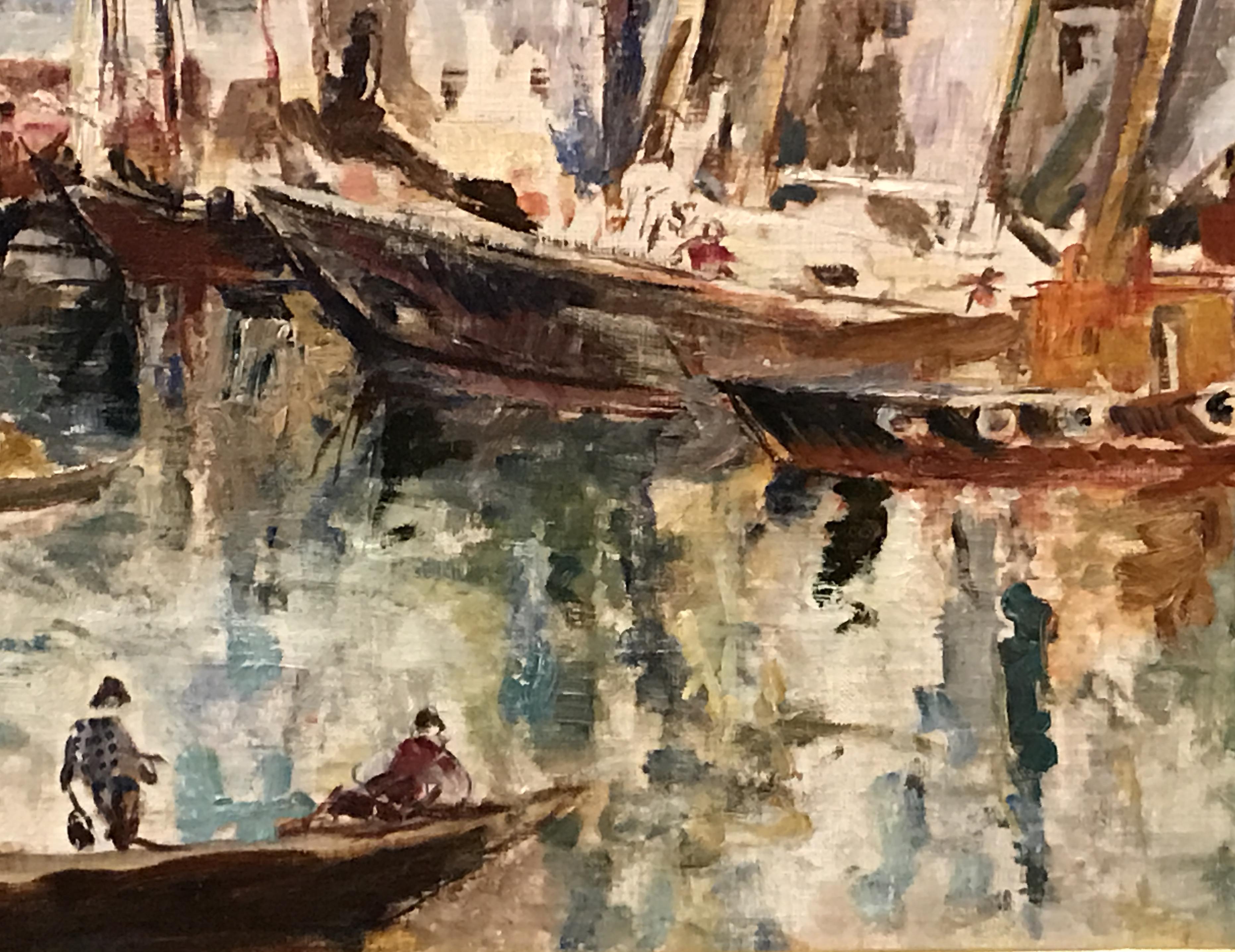 Gloucester - American Impressionist Painting by William Meyerowitz