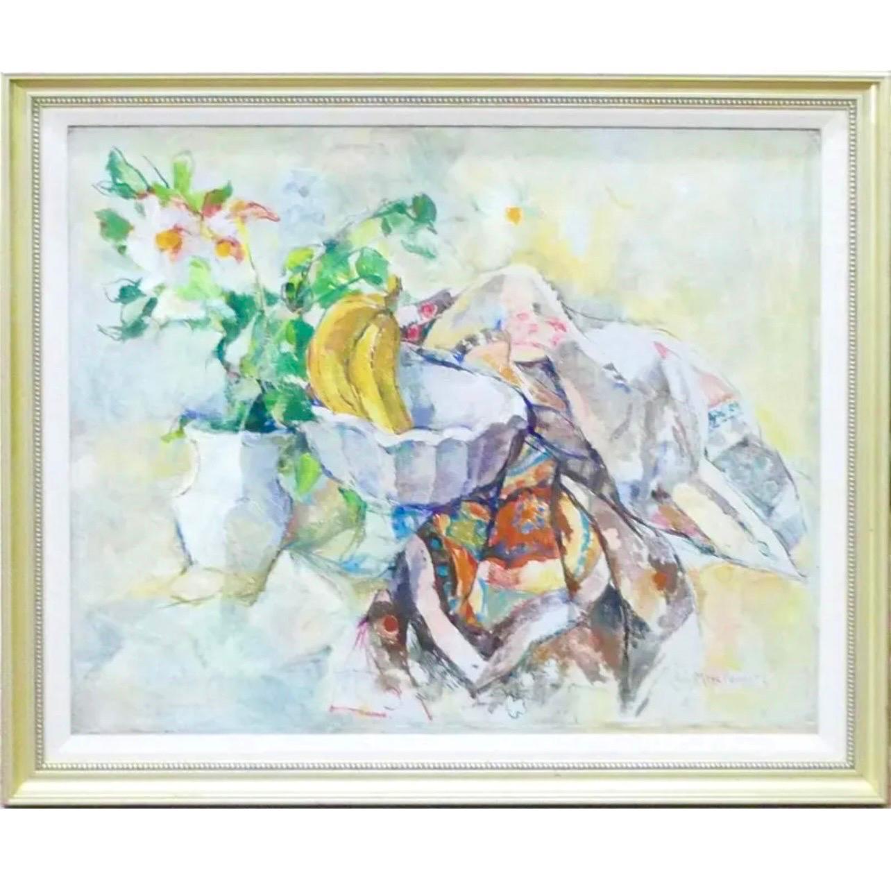 Post Impressionist Oil Painting Still Life with Fruit William Meyerowitz WPA Art For Sale 7