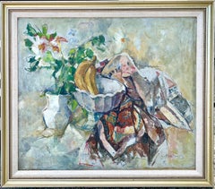 Post Impressionist Oil Painting Still Life with Fruit William Meyerowitz WPA Art
