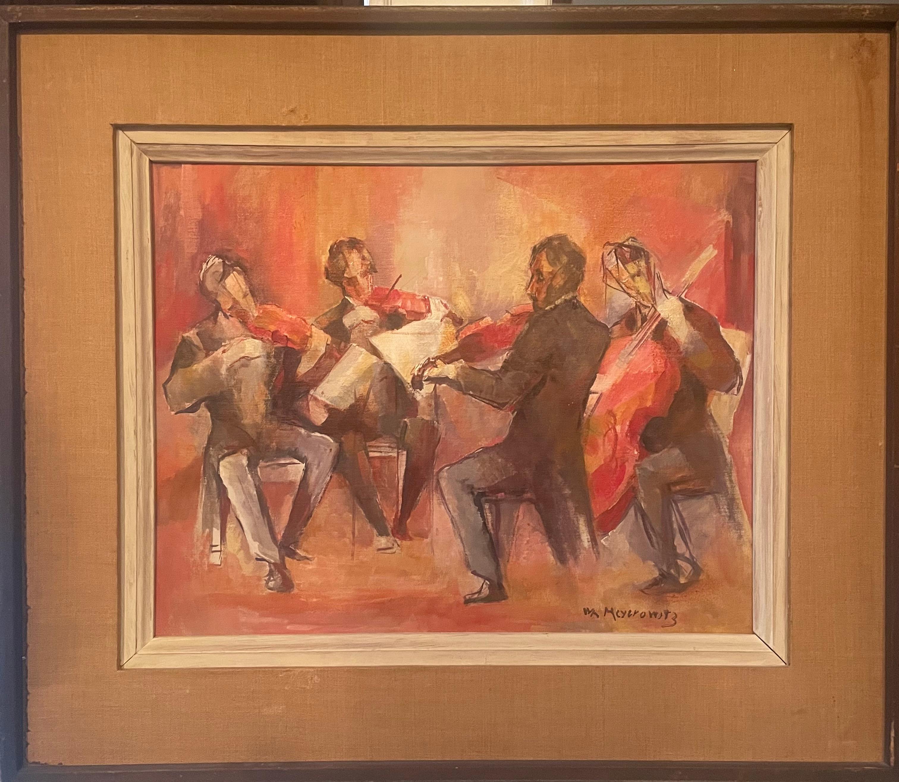 "Quartet" - Painting by William Meyerowitz