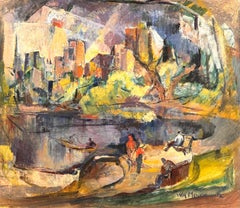 "The Lake in Central Park, 1947" - New York City Landscape, Cityscape