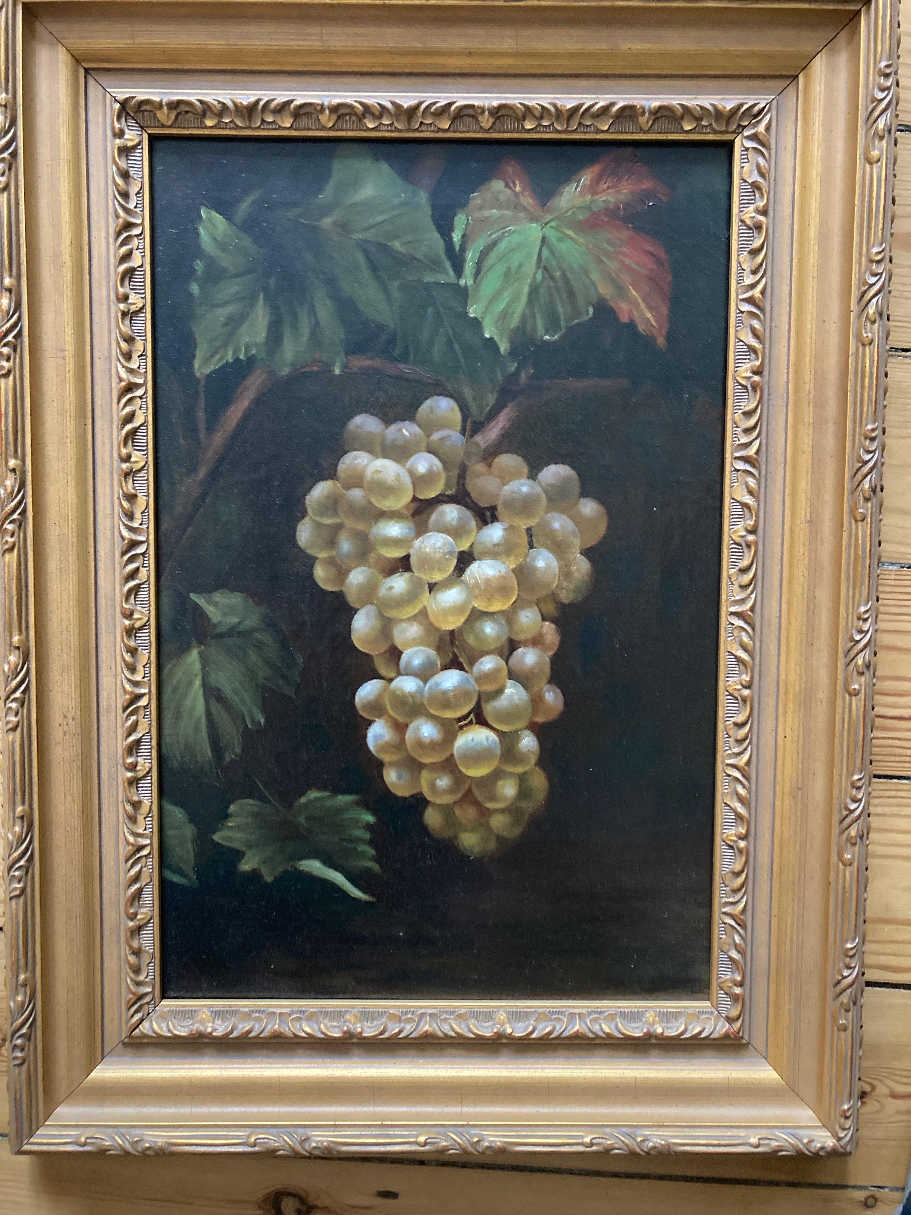 Circle of William Michael Harnet Still life of grapes, Wine making interest For Sale 6