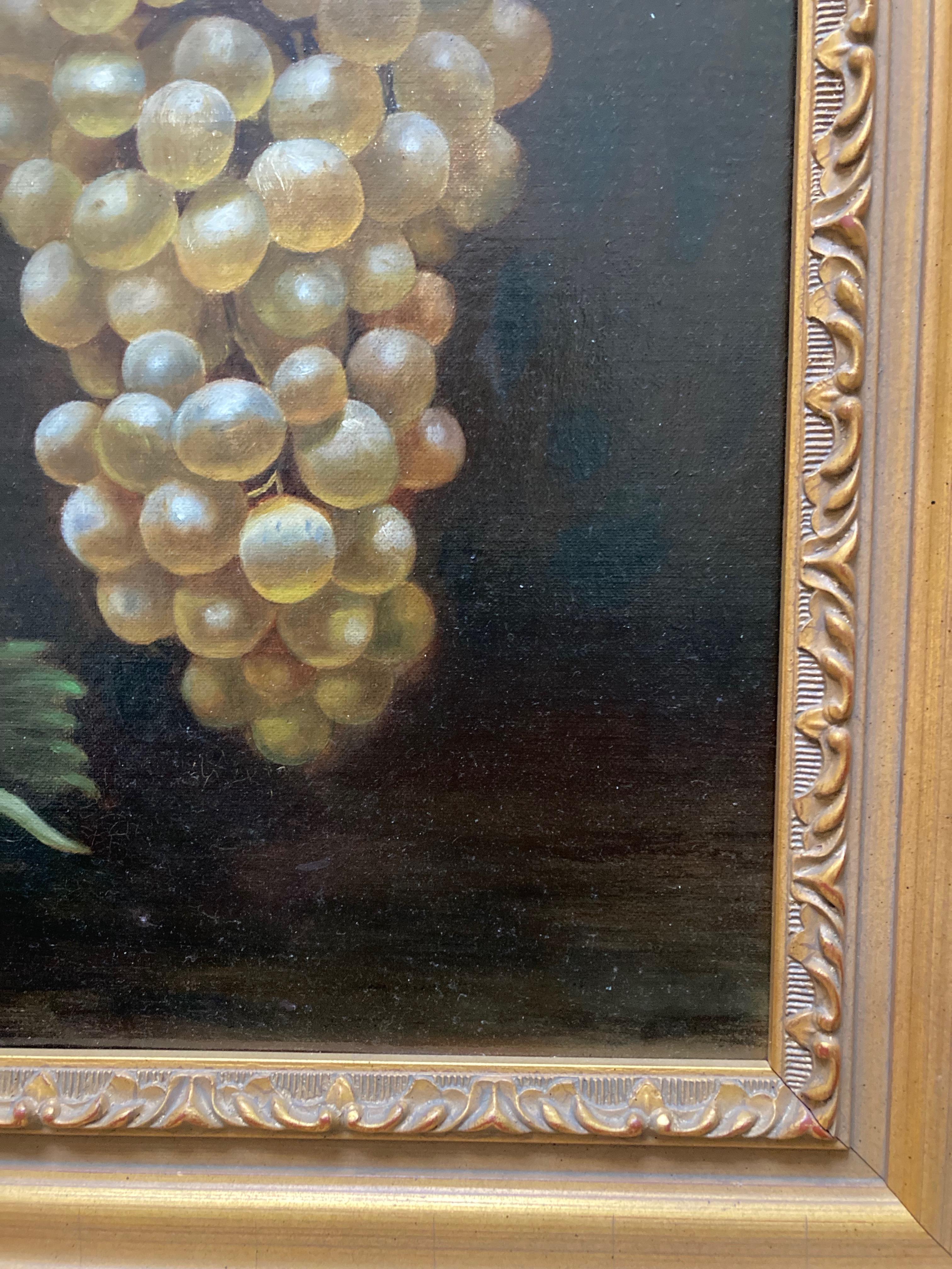 Circle of William Michael Harnet Still life of grapes, Wine making interest For Sale 1