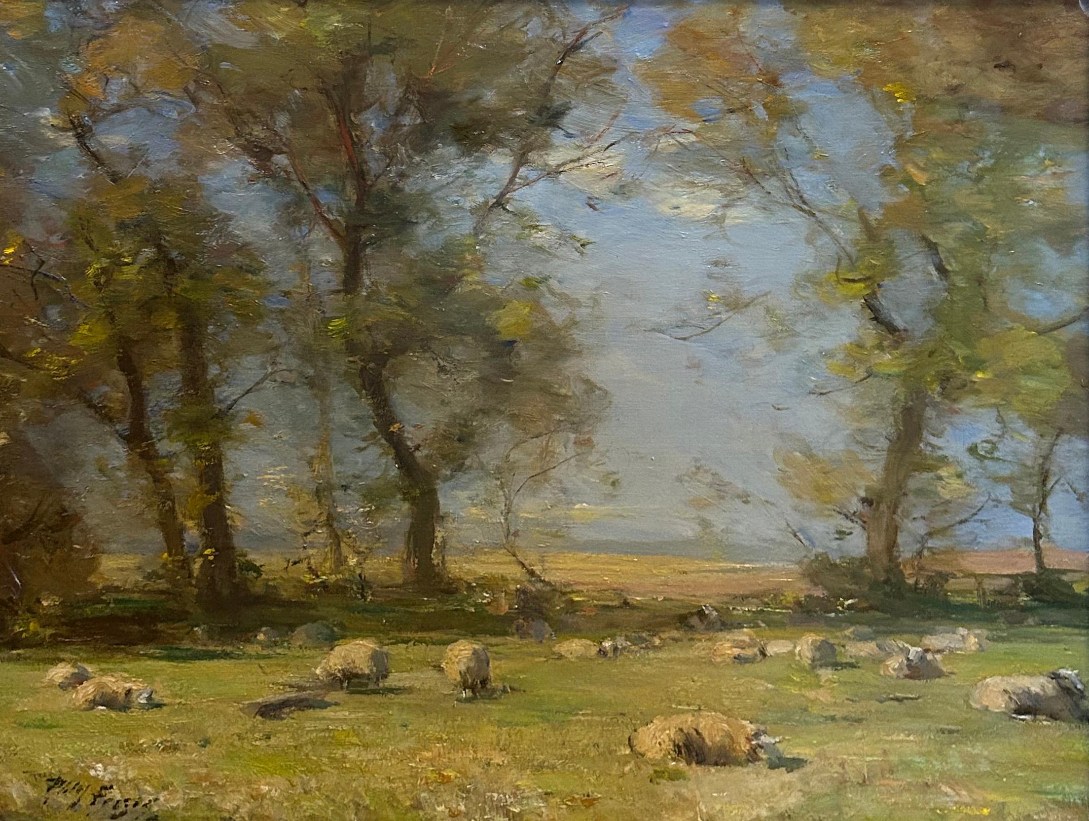 A Summer's Day, impressionist, early 20th century, oil on canvas For Sale 1