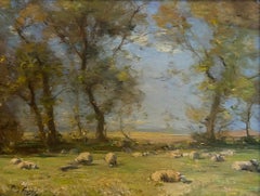 Une journée d'été, impressionniste, début du 20e siècle, huile sur toile