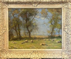 Antique A Summer's Day, impressionist, early 20th century, oil on canvas