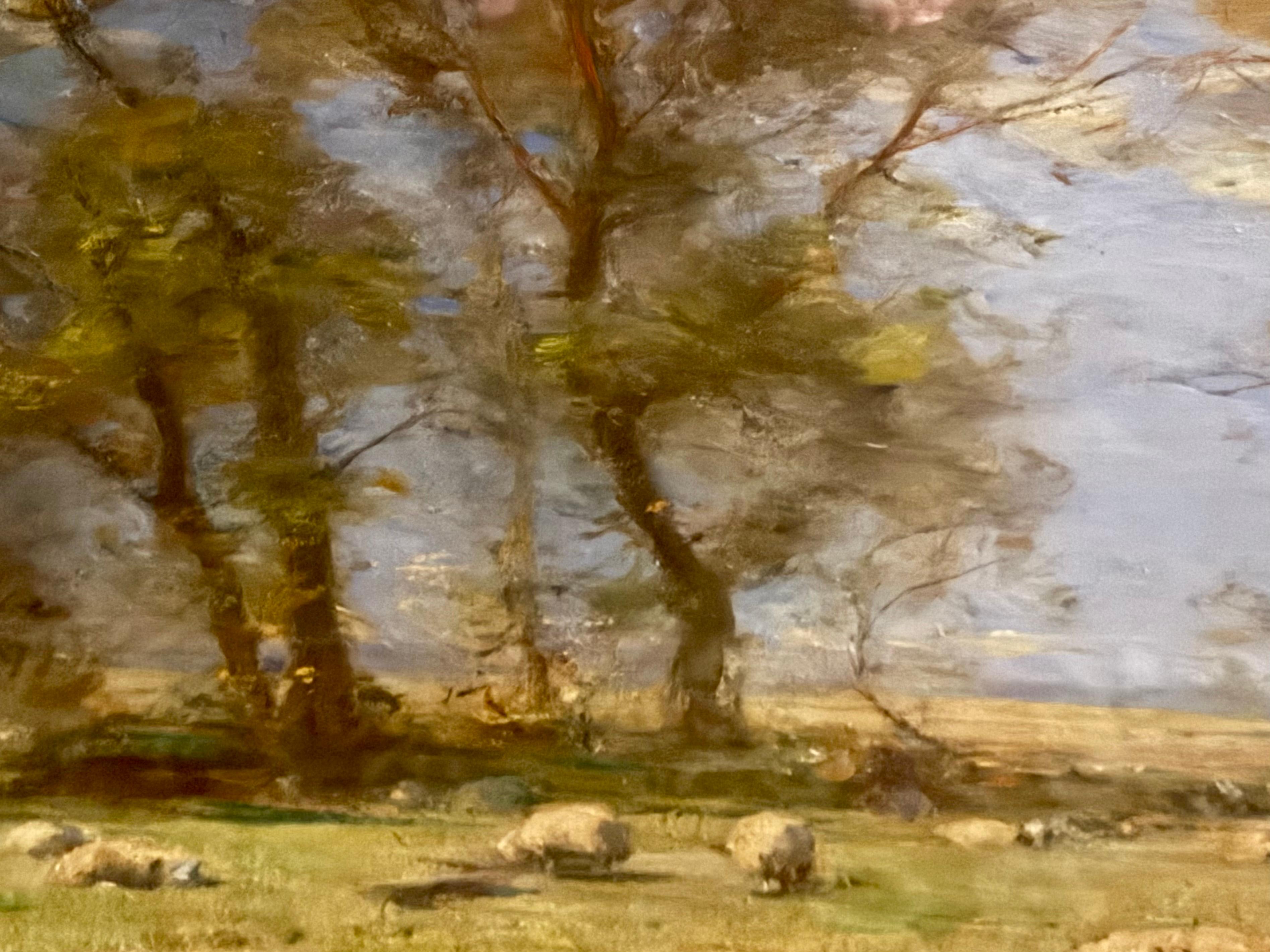 A Summer's Day, impressionistischer Sommertag, frühes 20. Jahrhundert, Öl auf Leinwand im Angebot 6