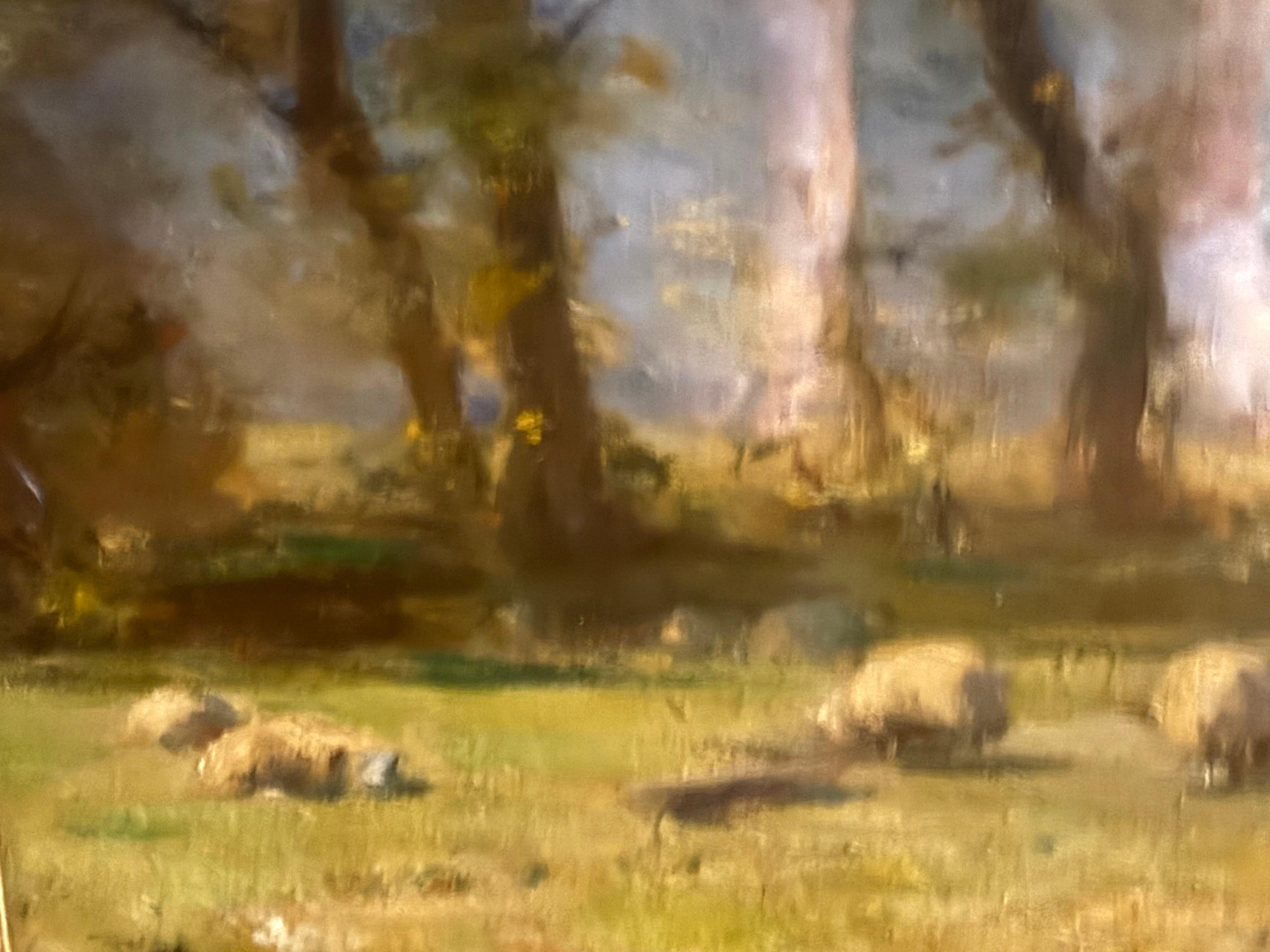 A Summer's Day, impressionistischer Sommertag, frühes 20. Jahrhundert, Öl auf Leinwand im Angebot 9