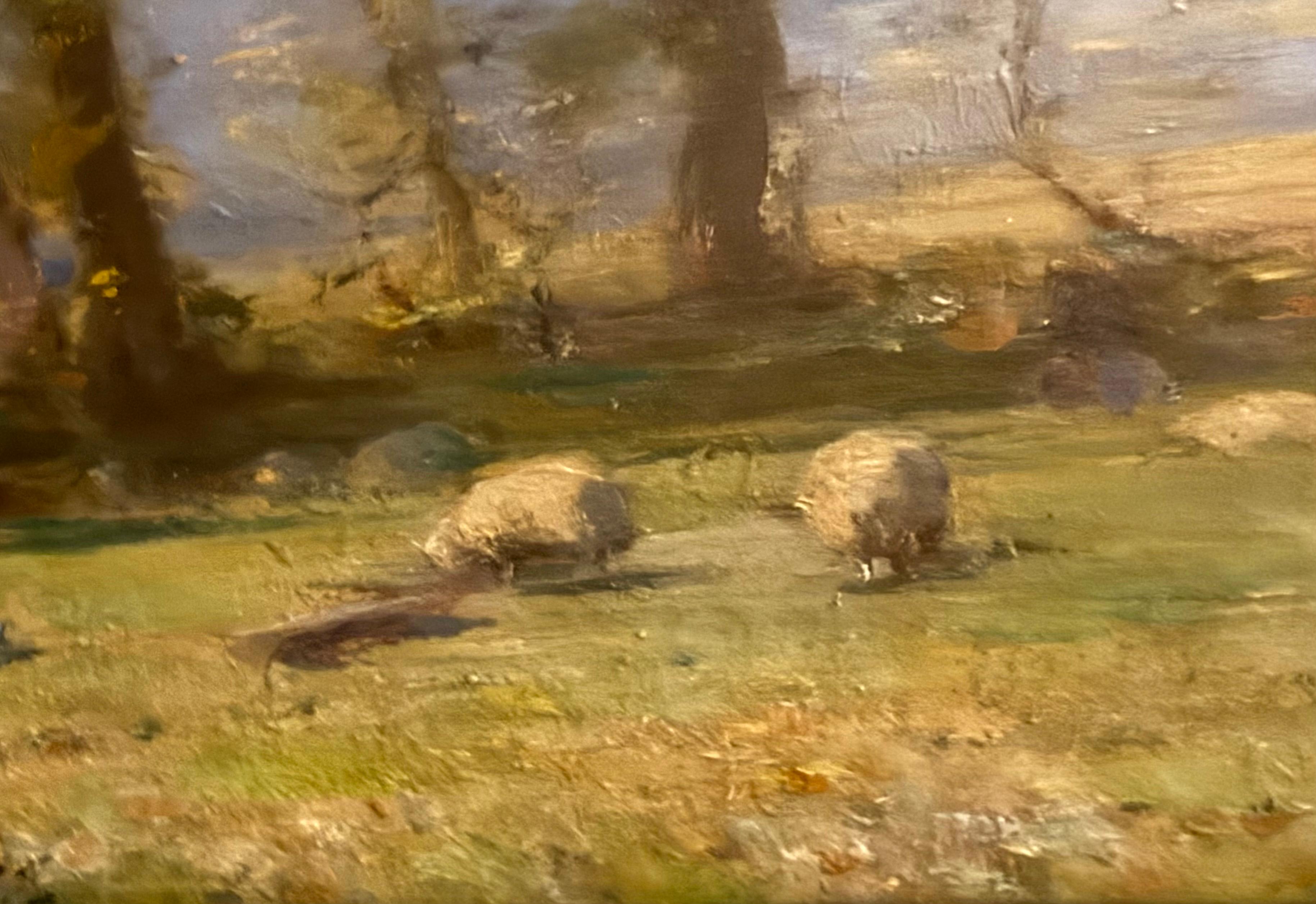 A Summer's Day, impressionistischer Sommertag, frühes 20. Jahrhundert, Öl auf Leinwand im Angebot 10