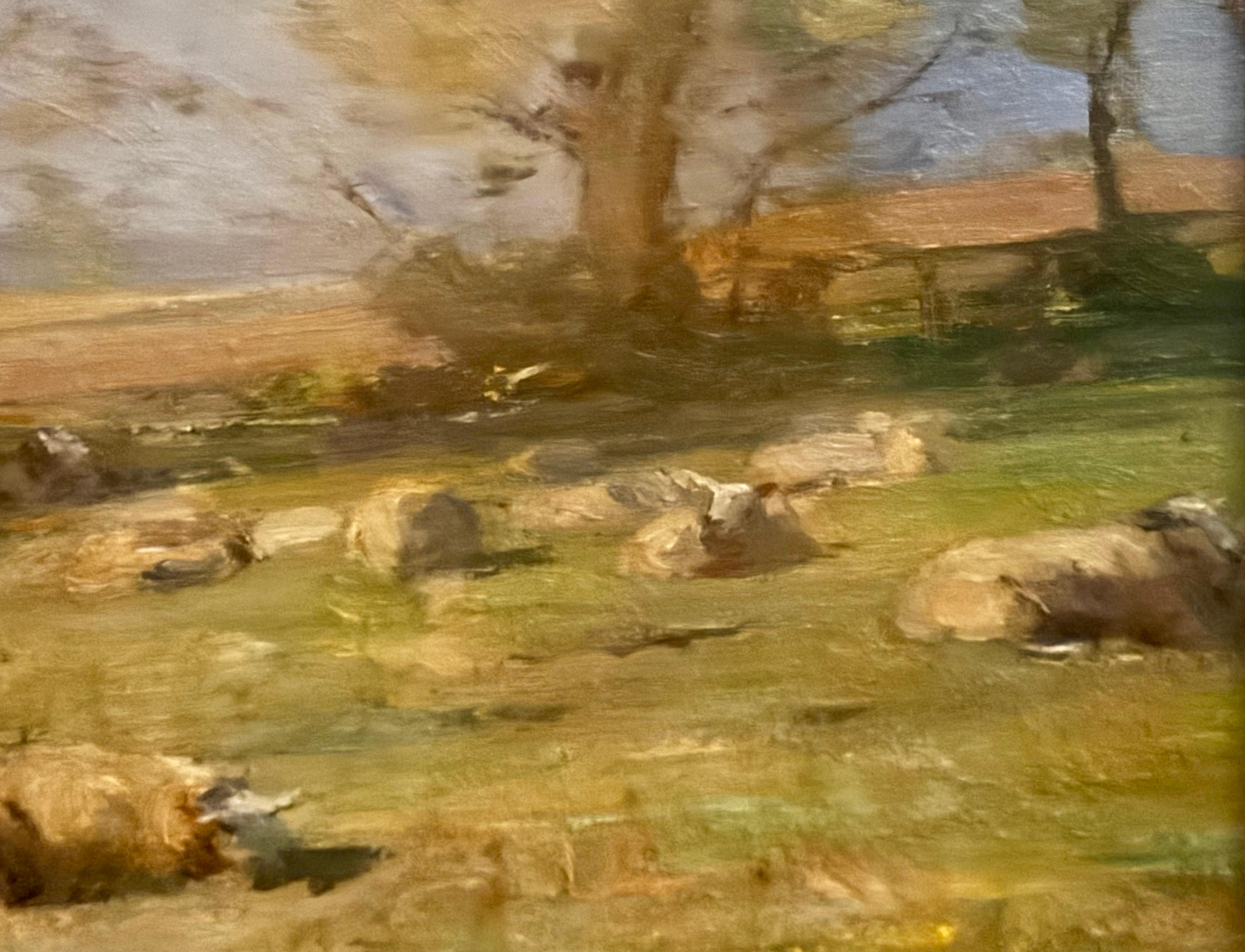 A Summer's Day, impressionistischer Sommertag, frühes 20. Jahrhundert, Öl auf Leinwand im Angebot 12